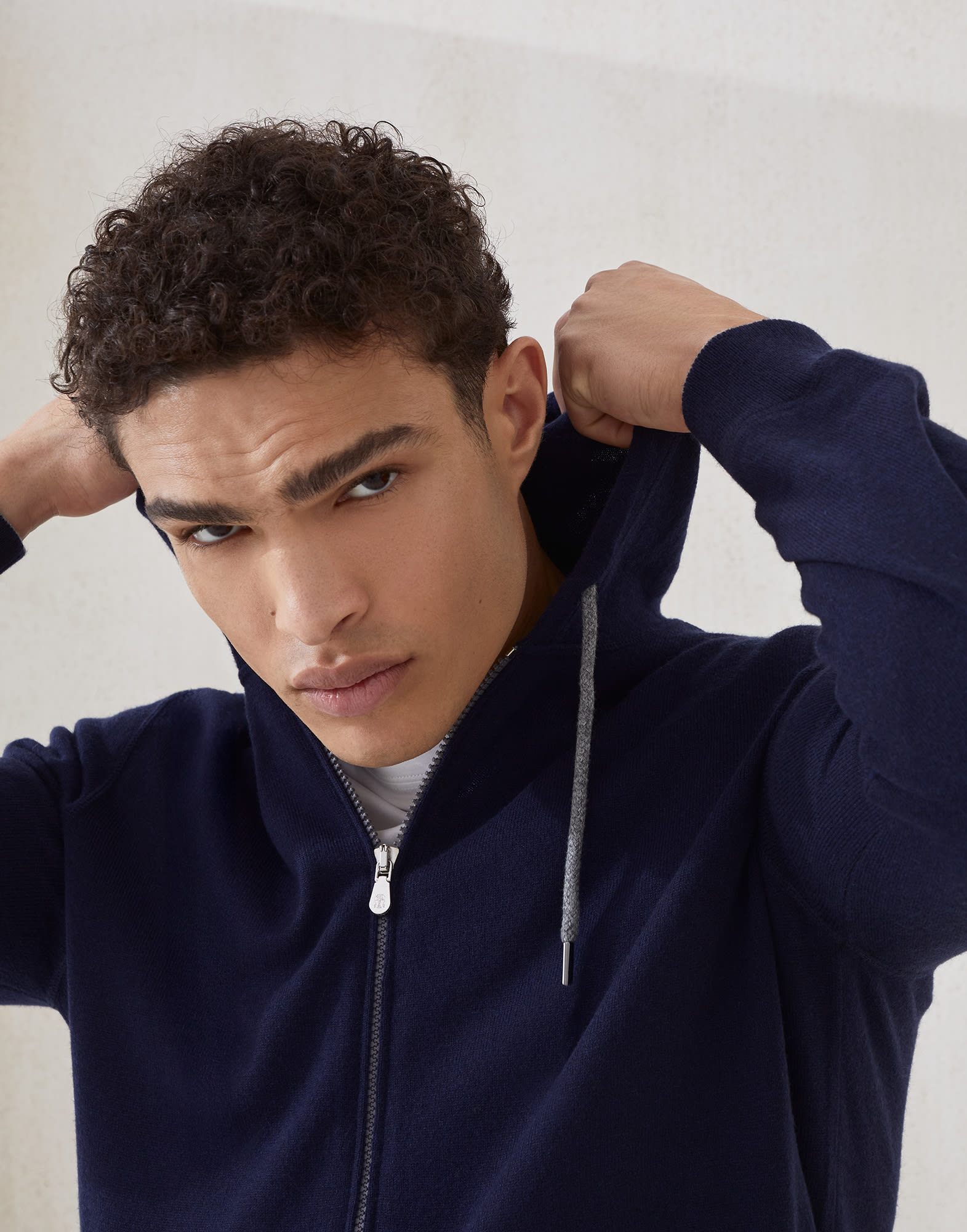 拉链对襟衫 - 细节视角 - 正面观看 - 全屏观看