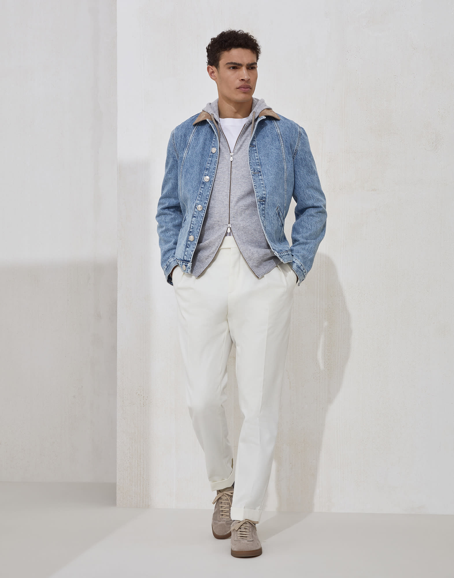 Zip-front Cardigan - Full look - View Full Screen