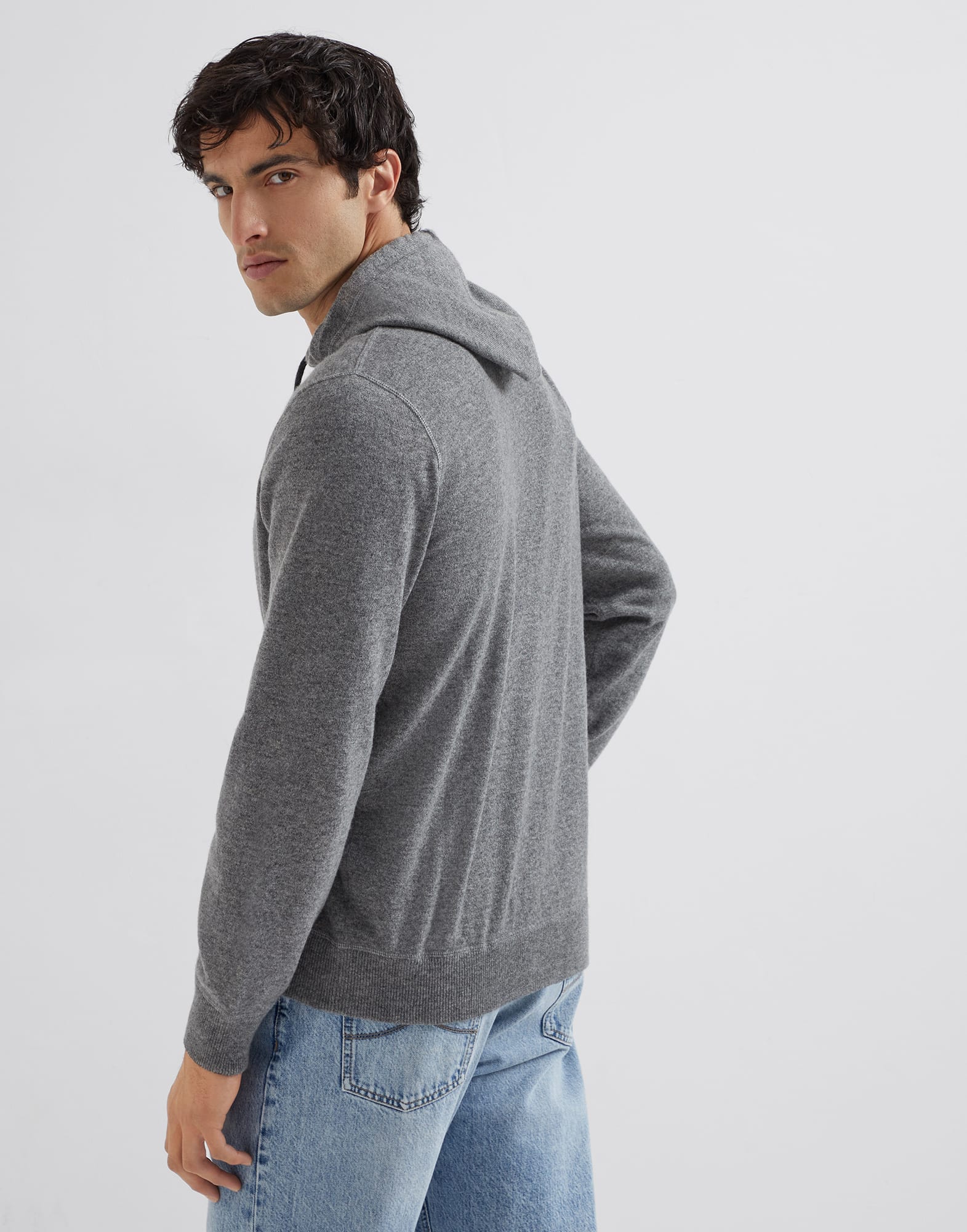 拉链对襟衫 - 背面视角 - 正面观看 - 全屏观看