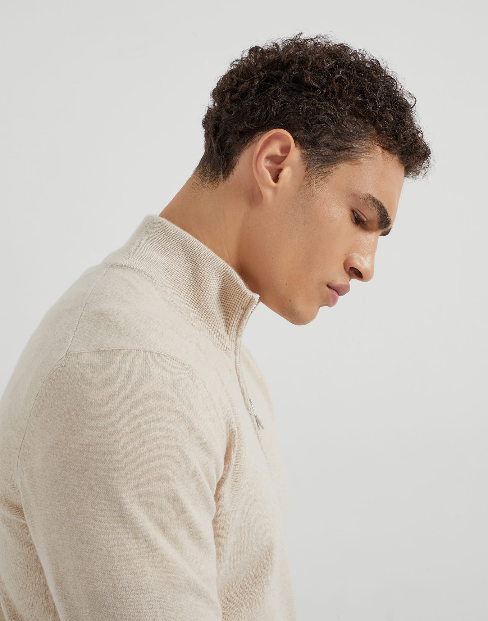 Zip Neck Sweater - Detail view - View Full Screen