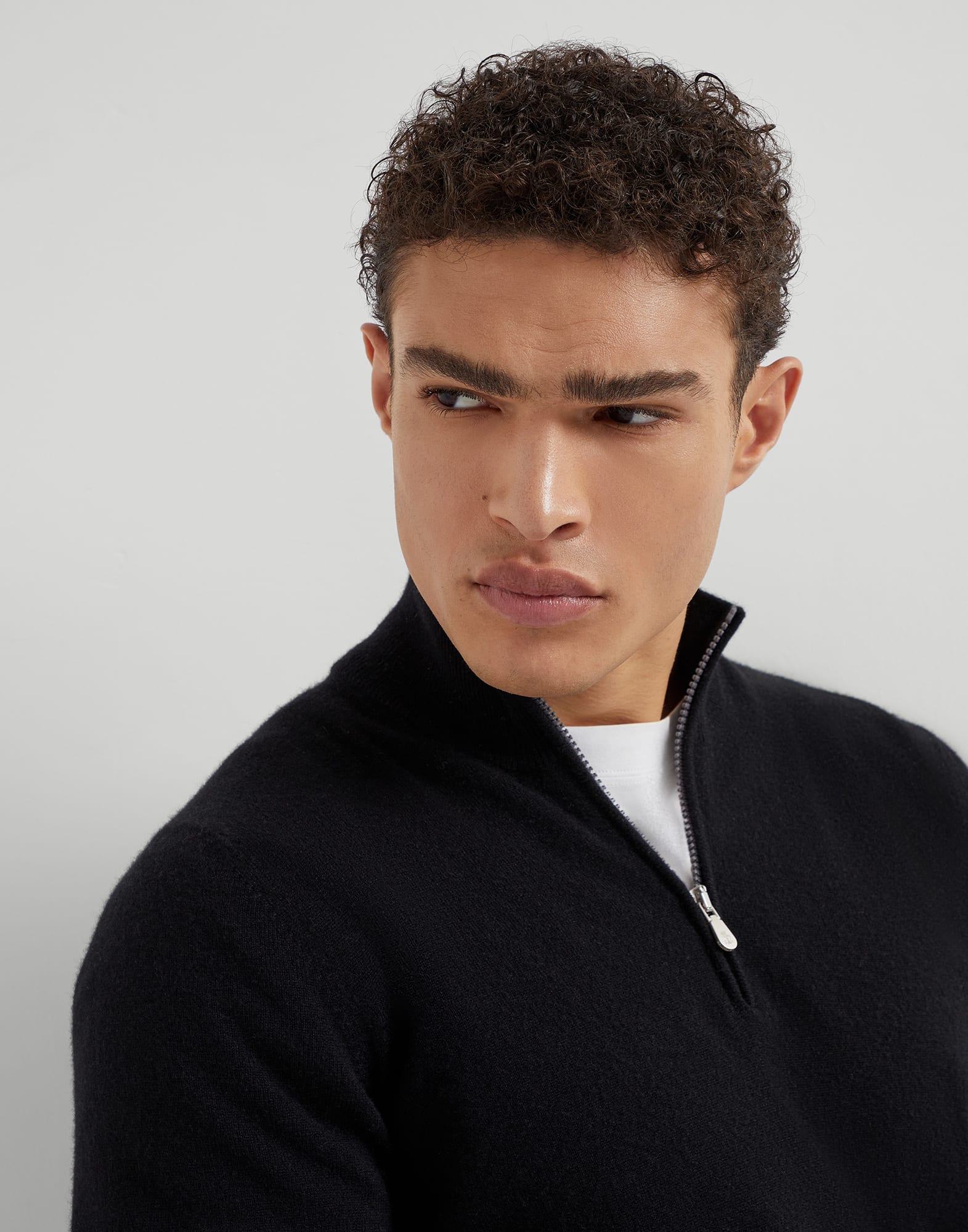 拉链开衫 - 细节视角 - 正面观看 - 全屏观看