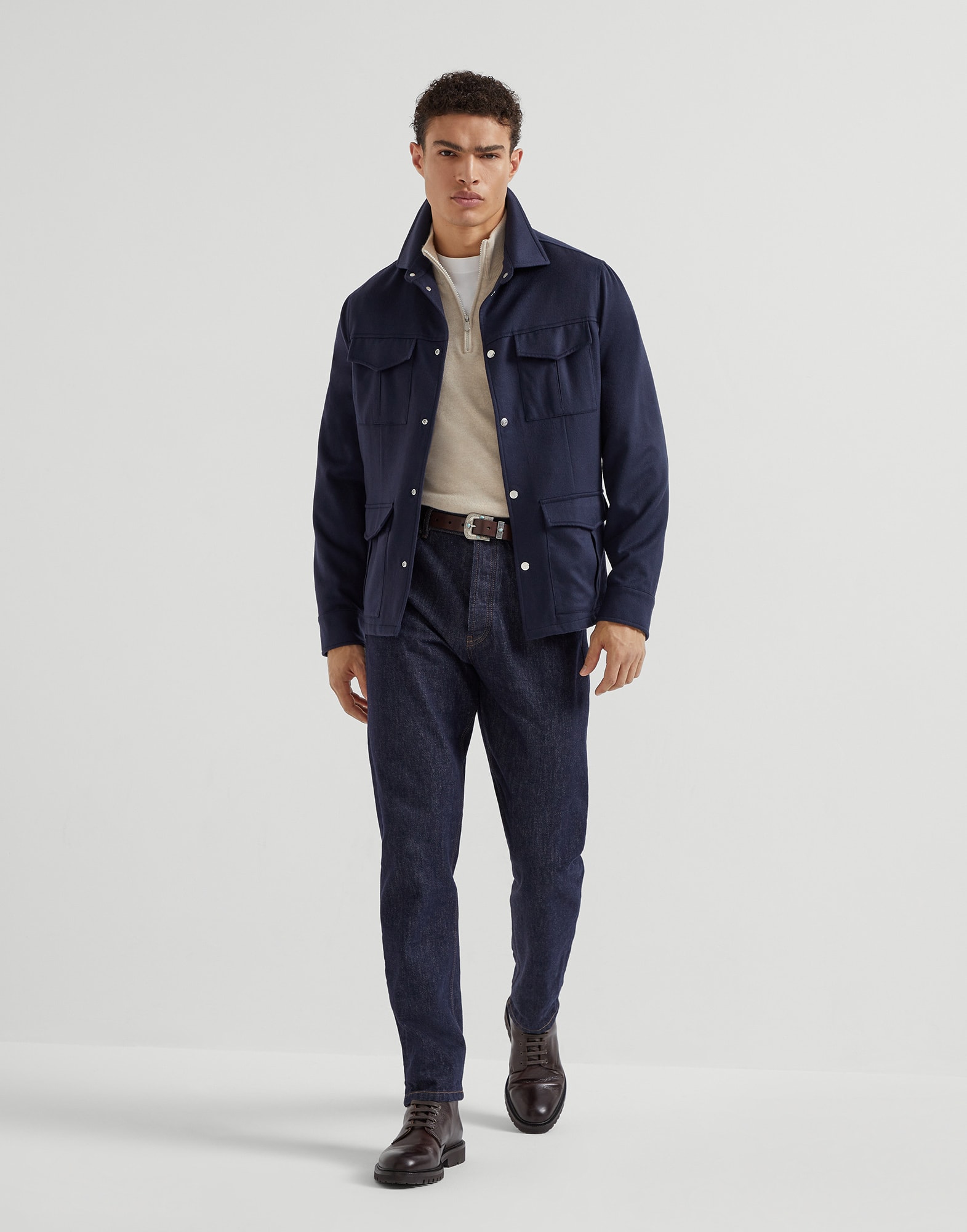 Zip Neck Sweater - Full look - View Full Screen