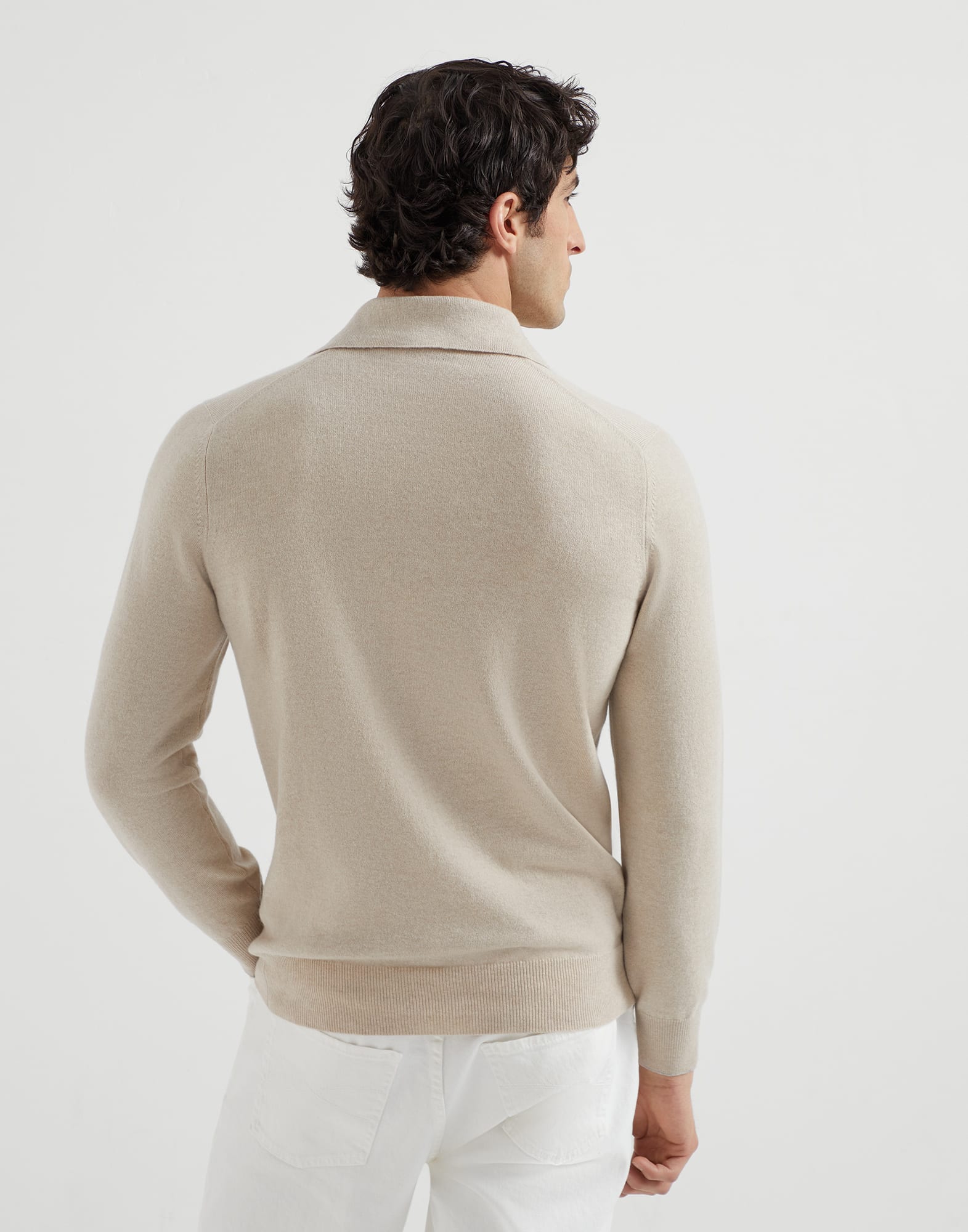 Pullover mit Polokragen - Rückansicht - Vollbildmodus