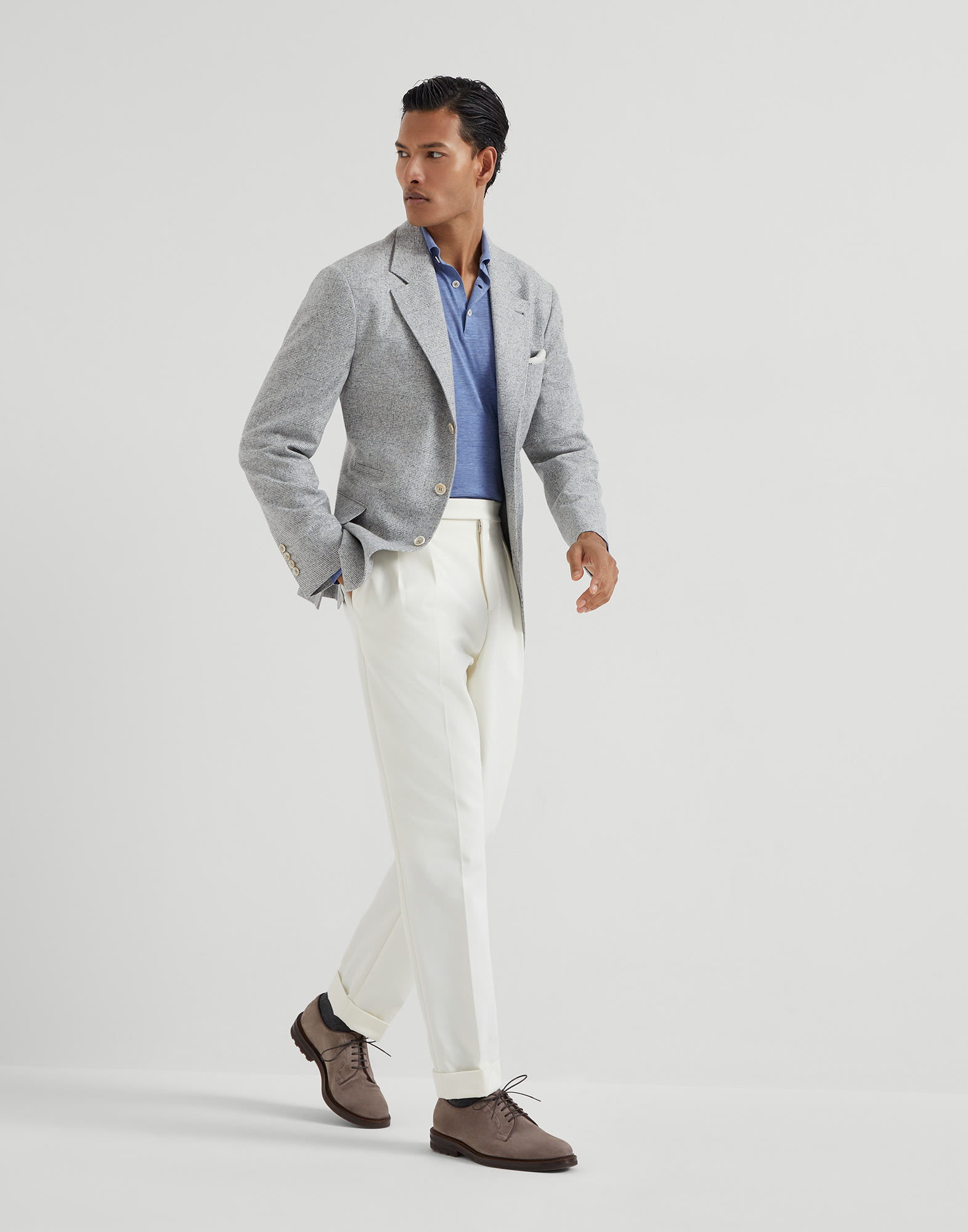 Pull Style Polo - Vue tenue complète - Afficher en plein écran