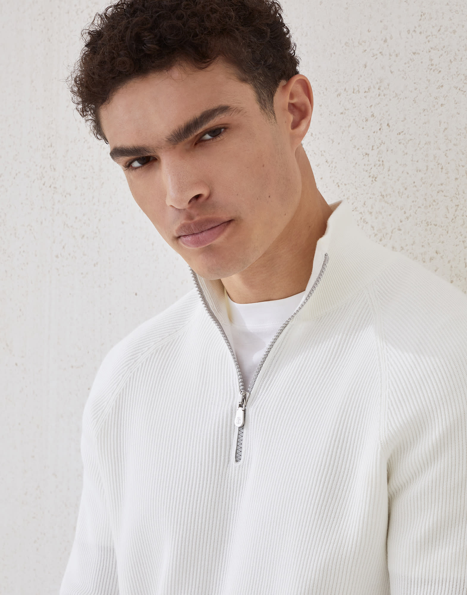 Zip Neck Sweater - Detail view - View Full Screen