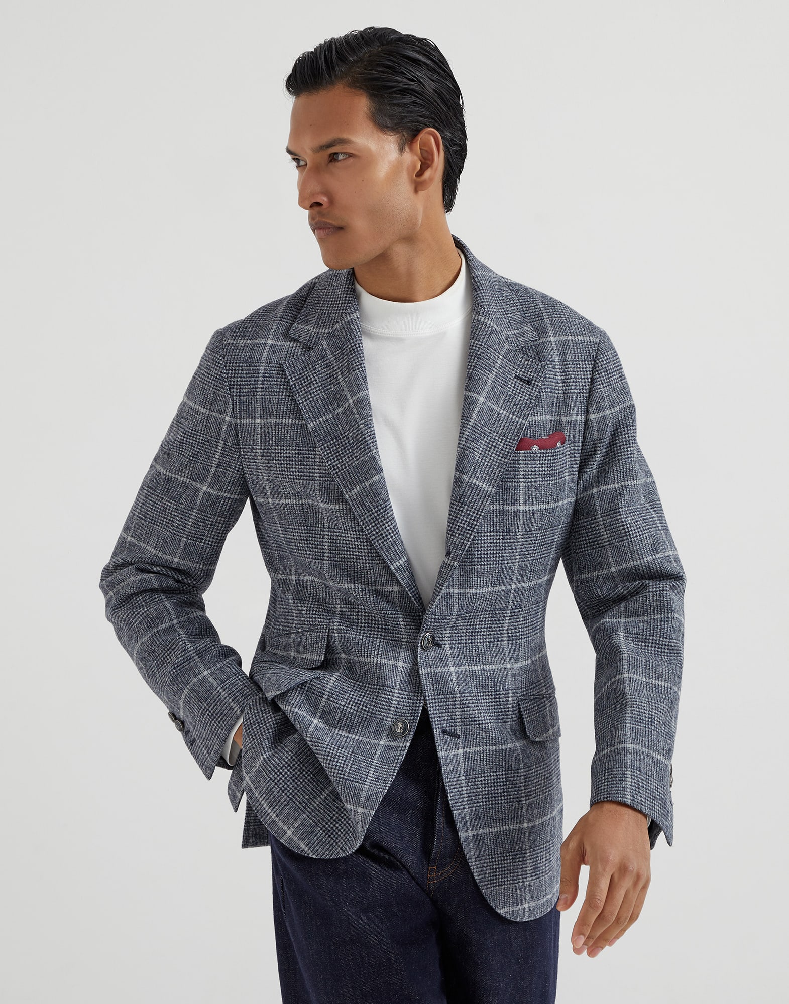 Veste Cavallo déstructurée Denim Homme - Brunello Cucinelli