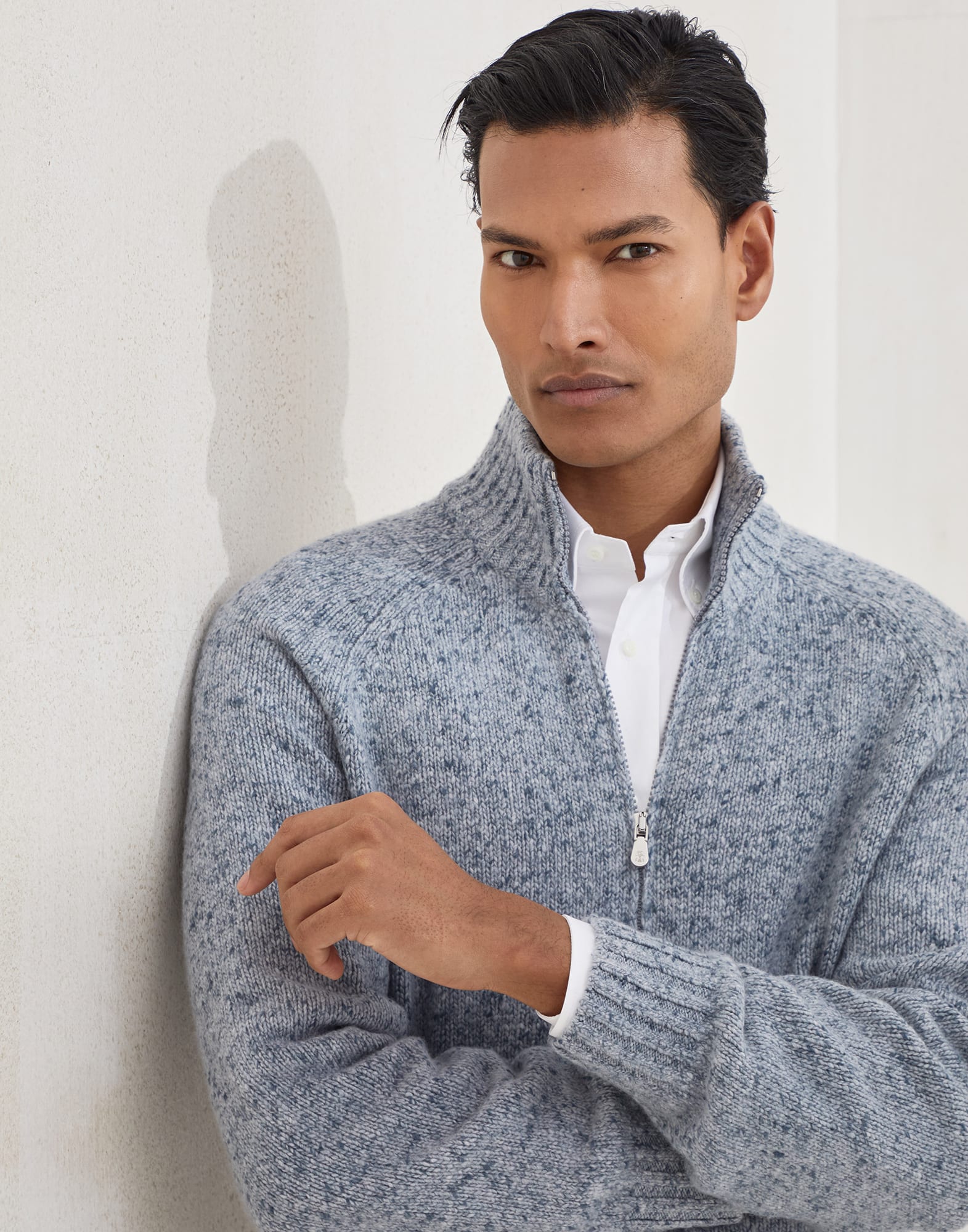 Zip-front Cardigan - Detail view - View Full Screen