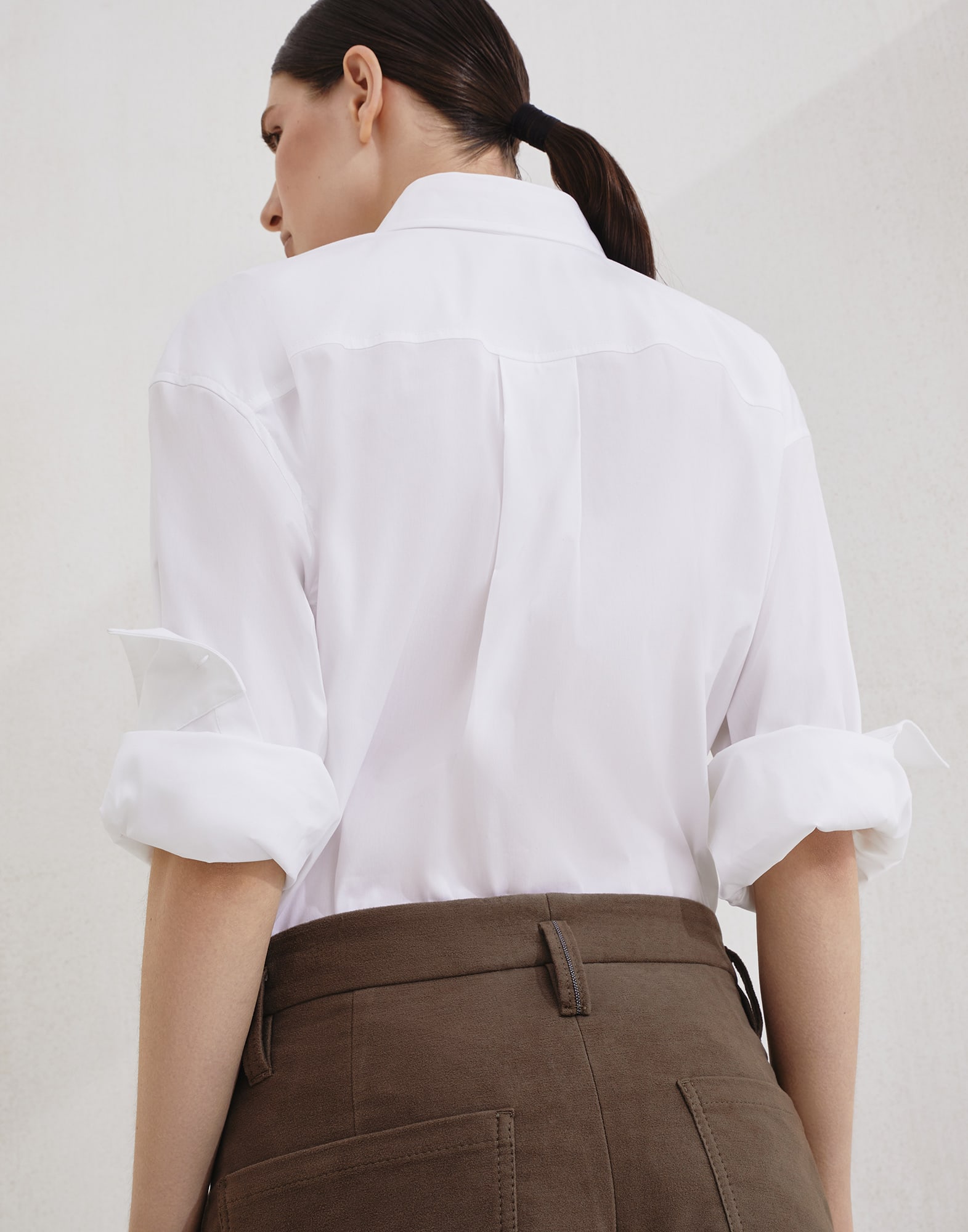 阔腿版型裤装 - 背面视角 - 正面观看 - 全屏观看