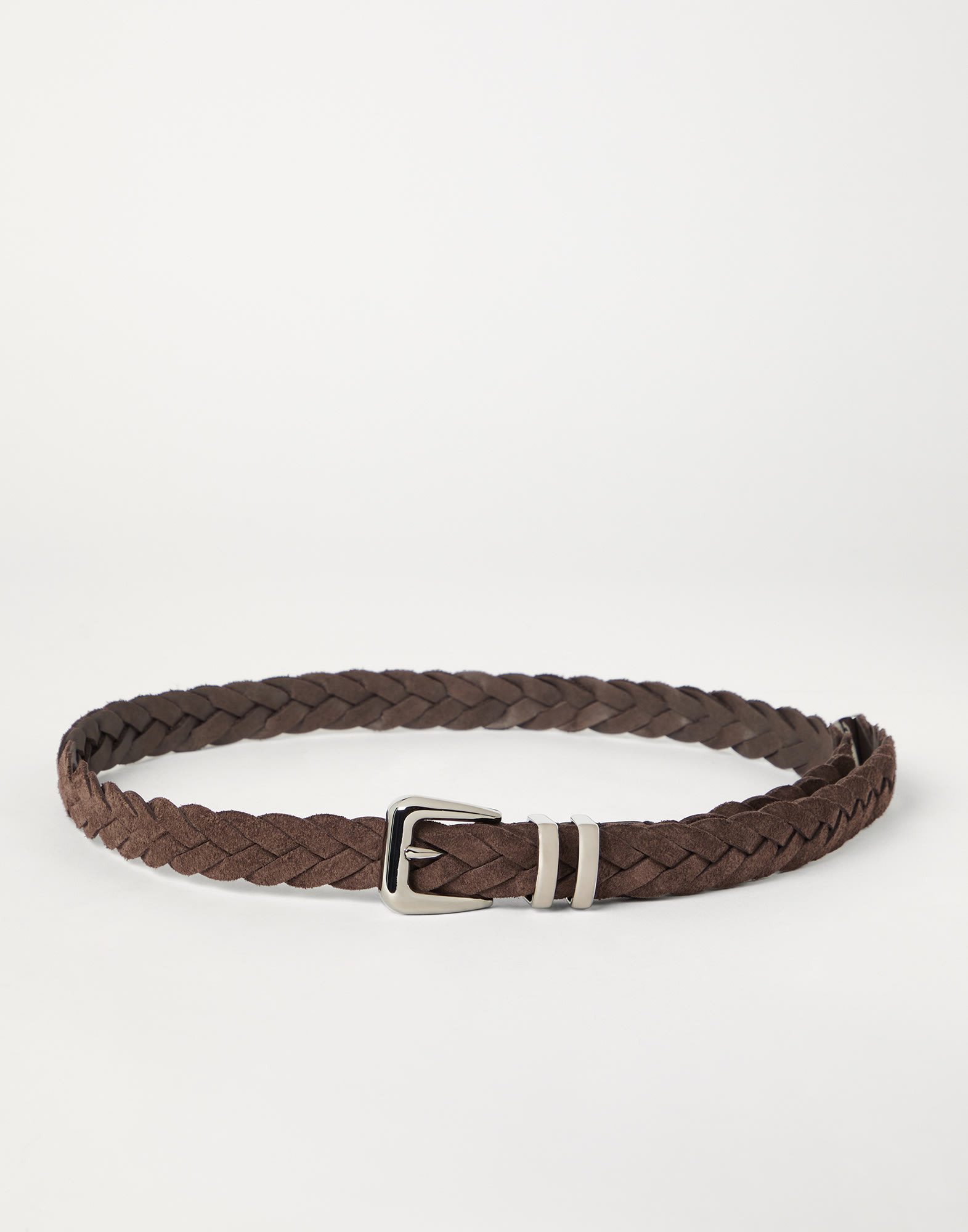Ceinture en veau Brun Foncé Homme - Brunello Cucinelli