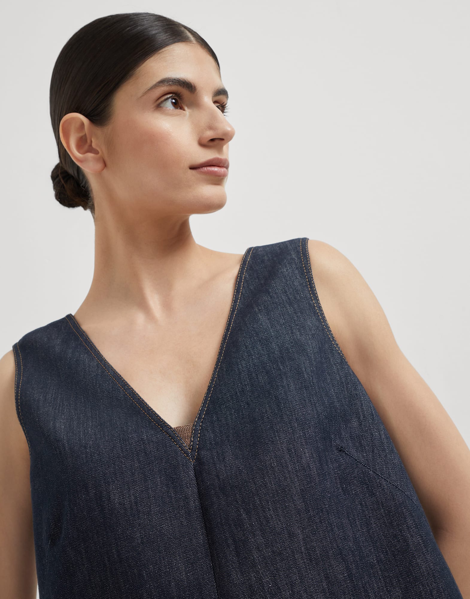 短连衣裙 - 细节视角 - 正面观看 - 全屏观看