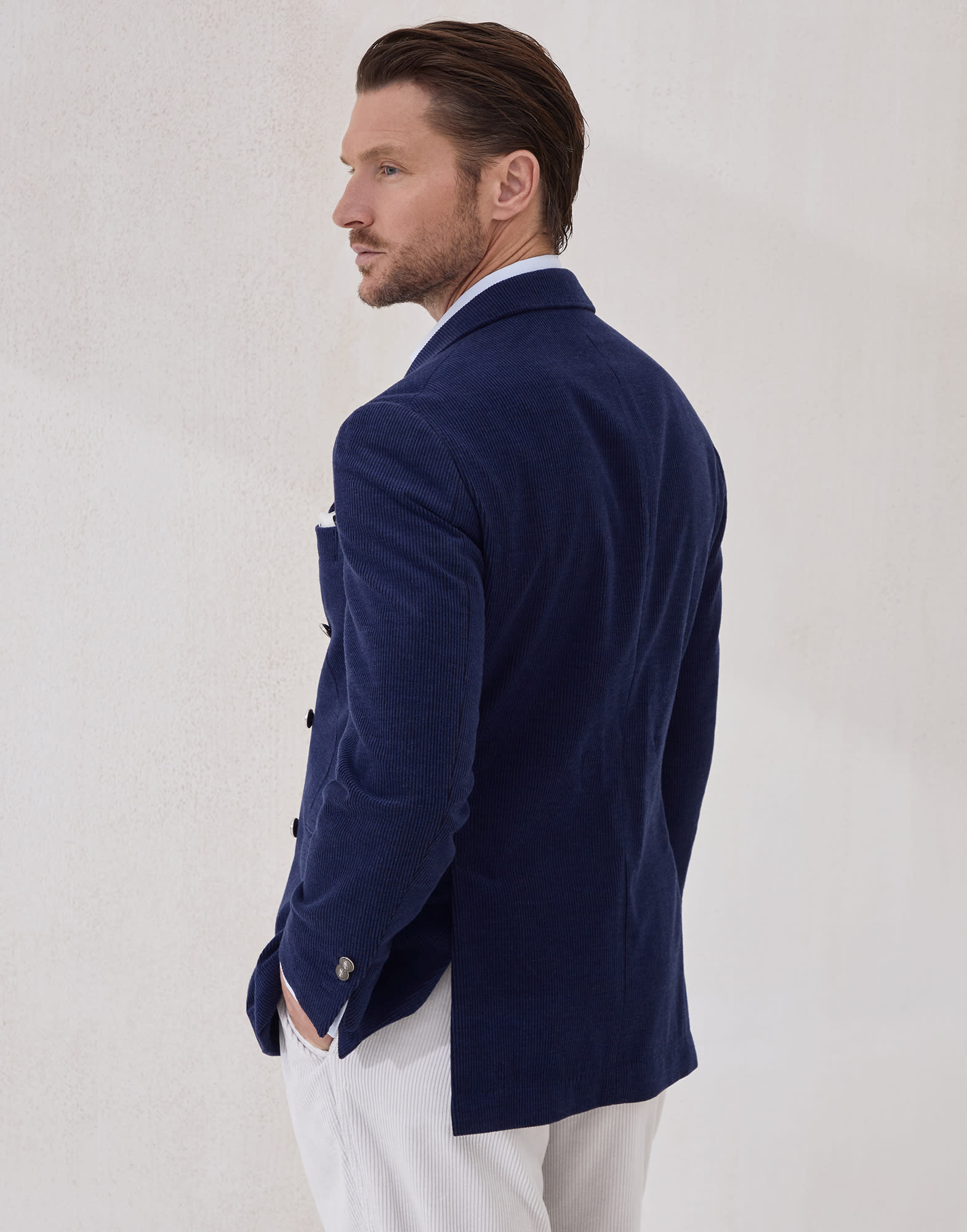 One-and-a-Half-Breasted Blazer - Back view - View Full Screen