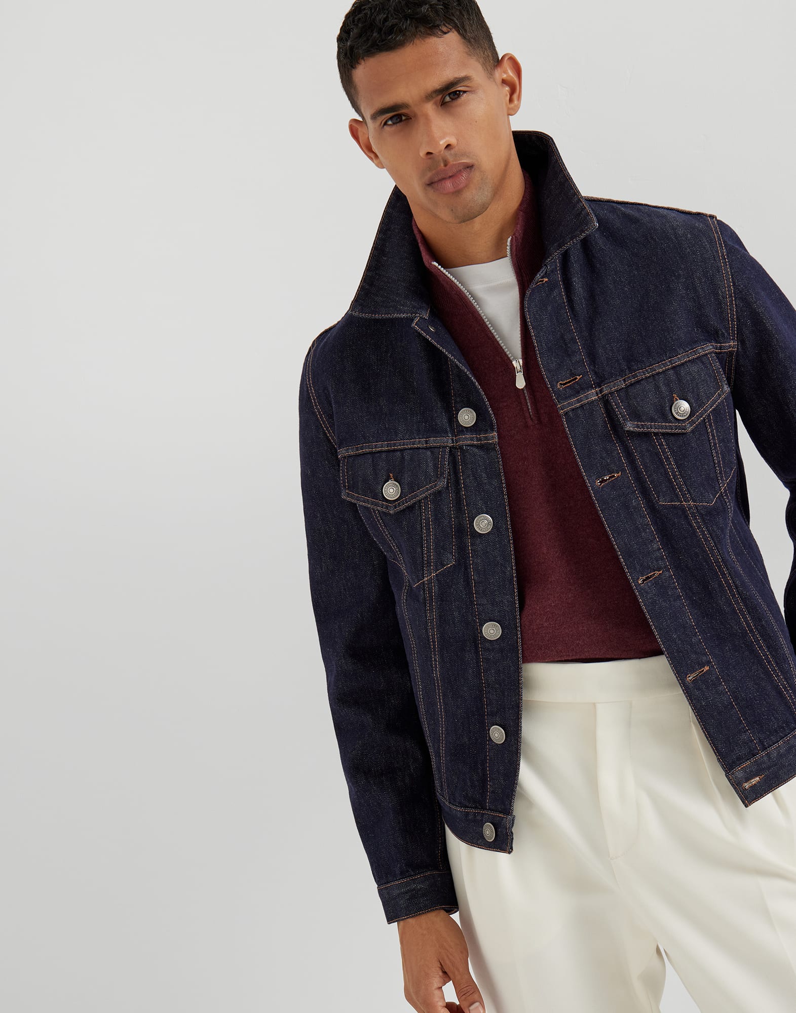 Zip Neck Sweater - Editorial view - View Full Screen