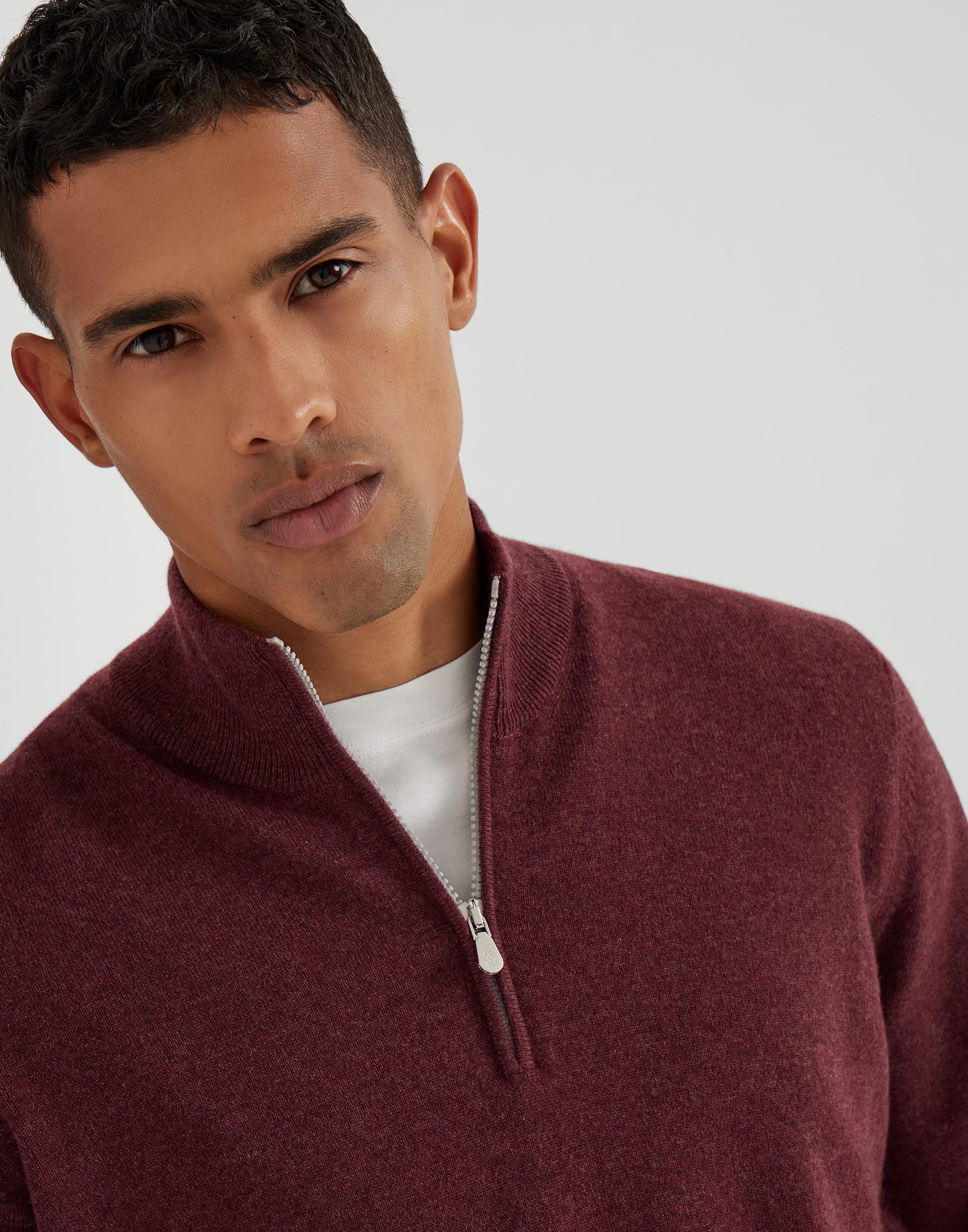 Zip Neck Sweater - Detail view - View Full Screen