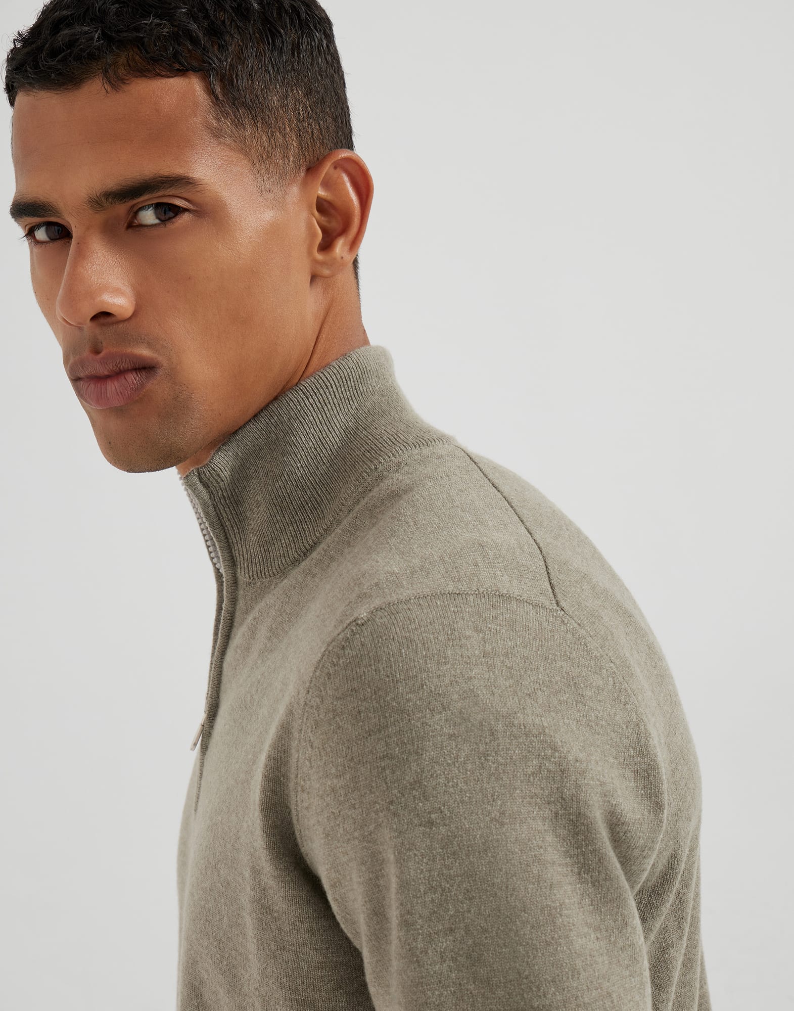Zip Neck Sweater - Detail view - View Full Screen
