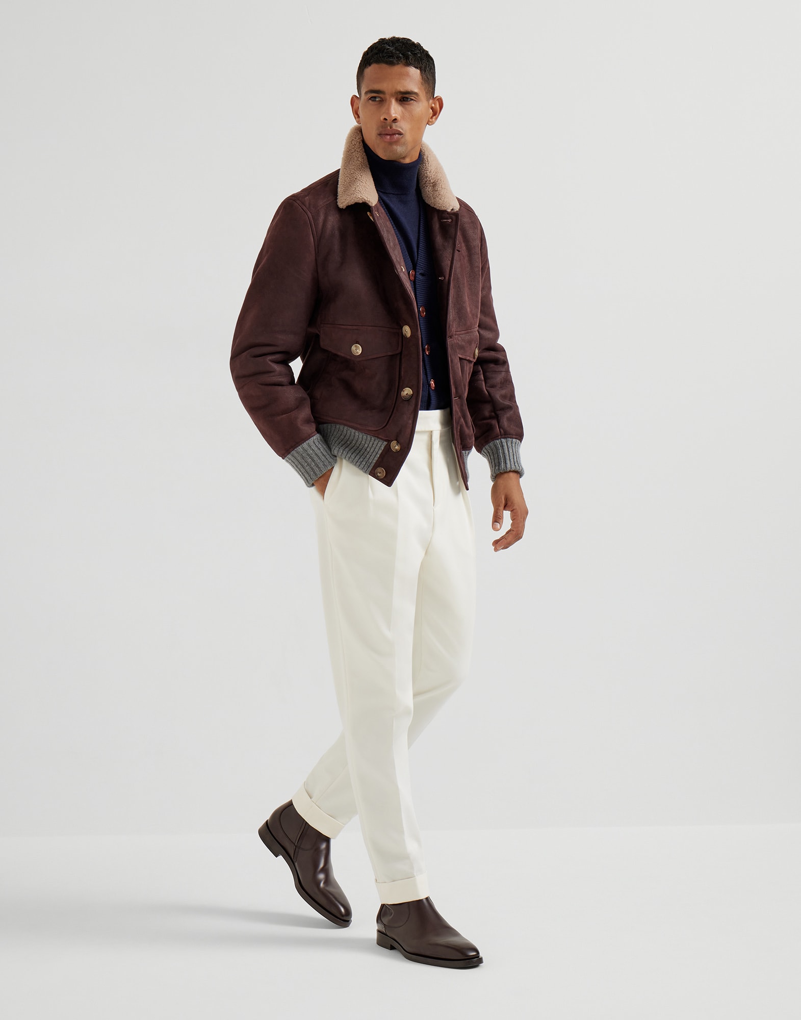 Button-front Cardigan - Full look - View Full Screen