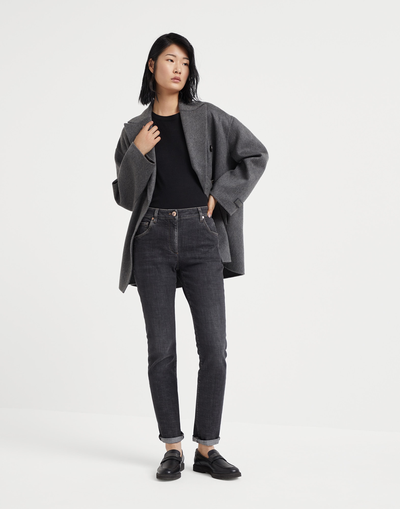 クルーネック - ルック全体 - 全画面表示