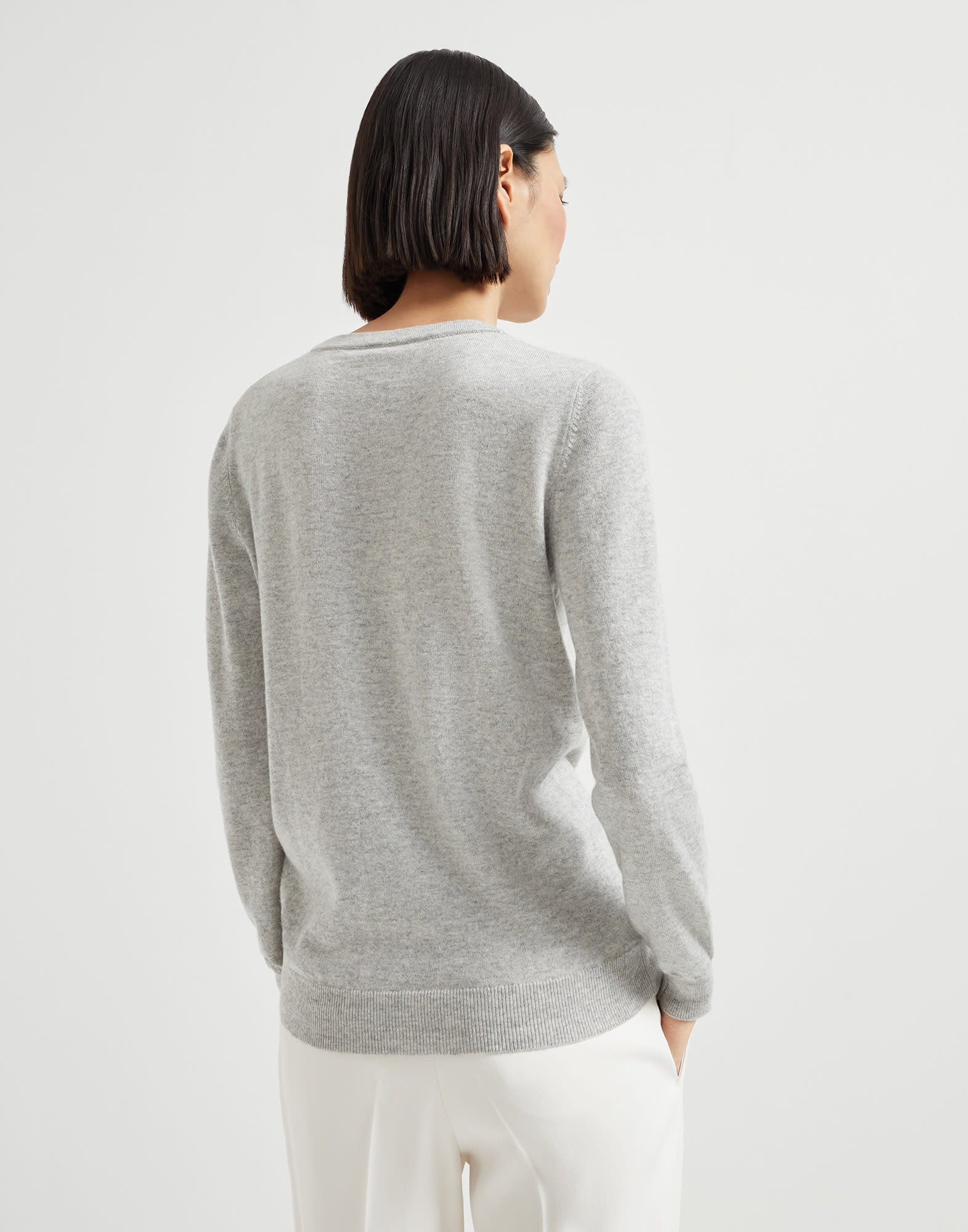 クルーネック - 後ろ - 全画面表示
