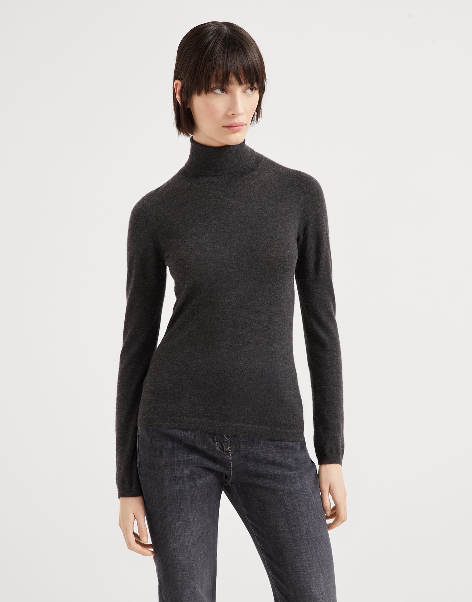 Cashmere and silk sweater