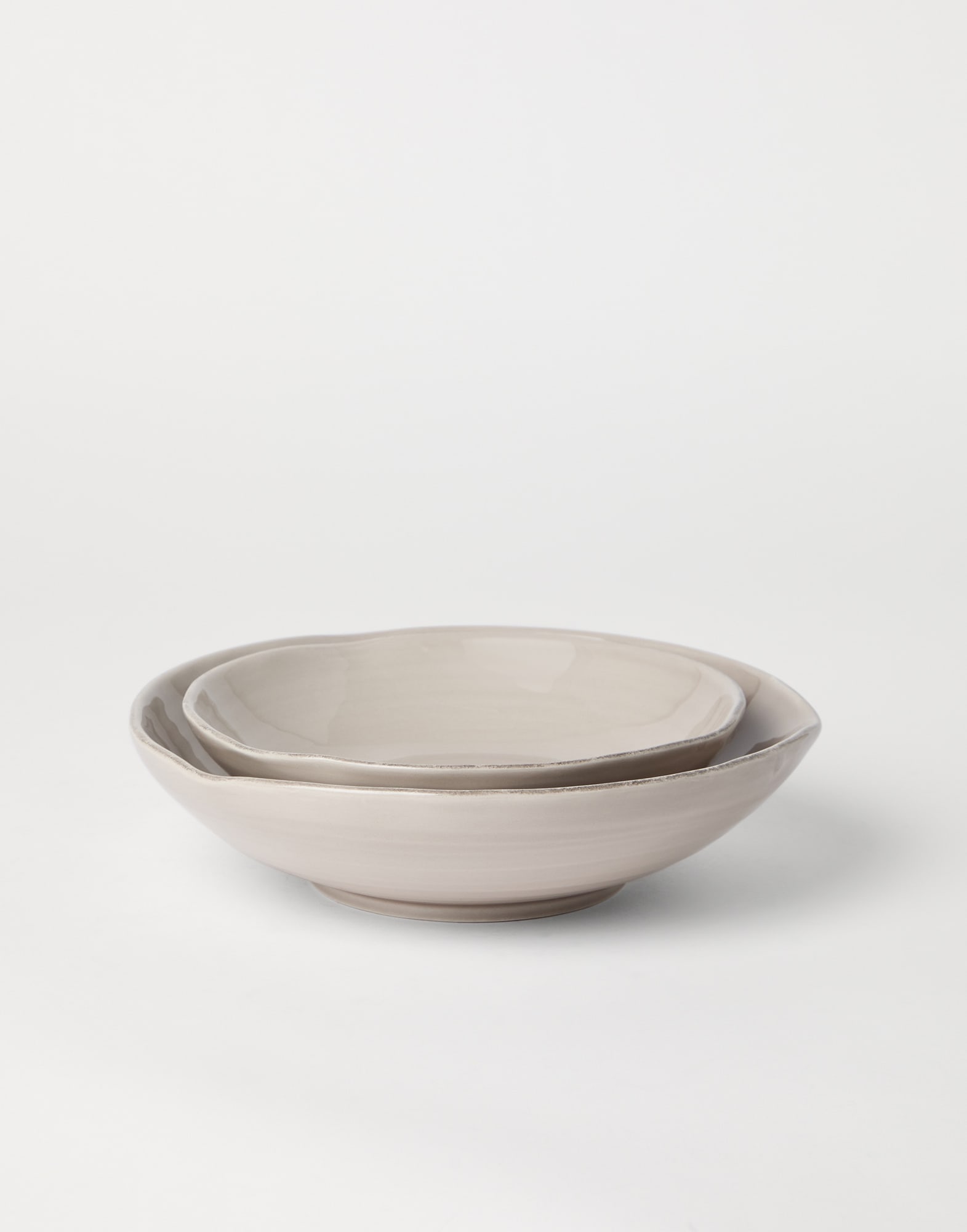 Set of deep plates Brown Lifestyle - Brunello Cucinelli