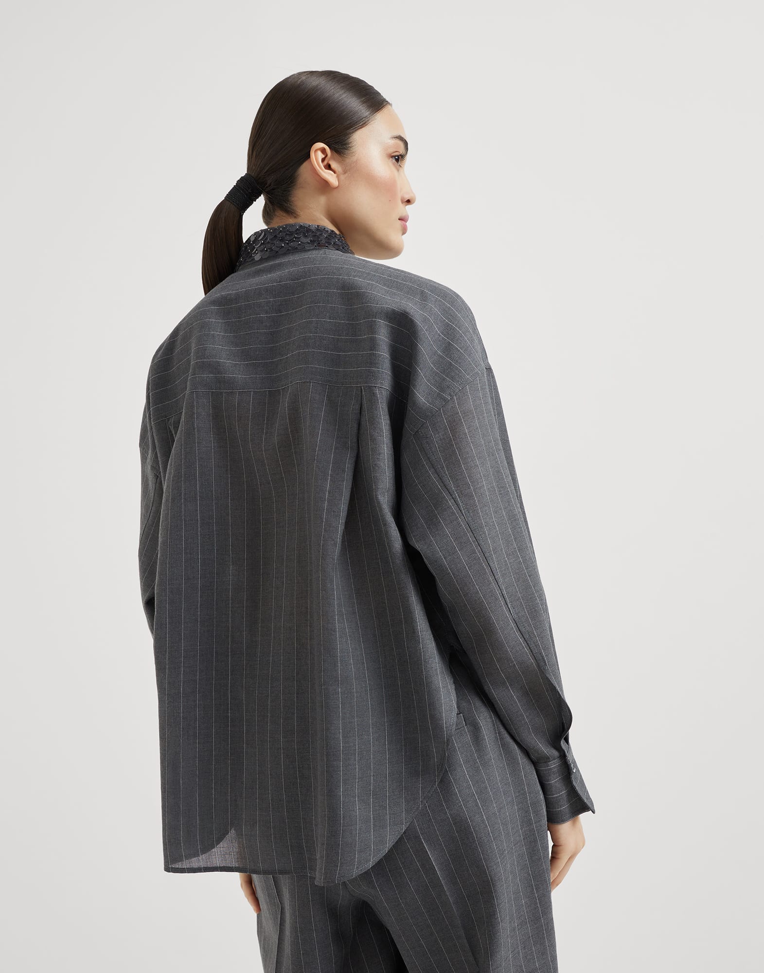 Wool Shirt - Back view - View Full Screen