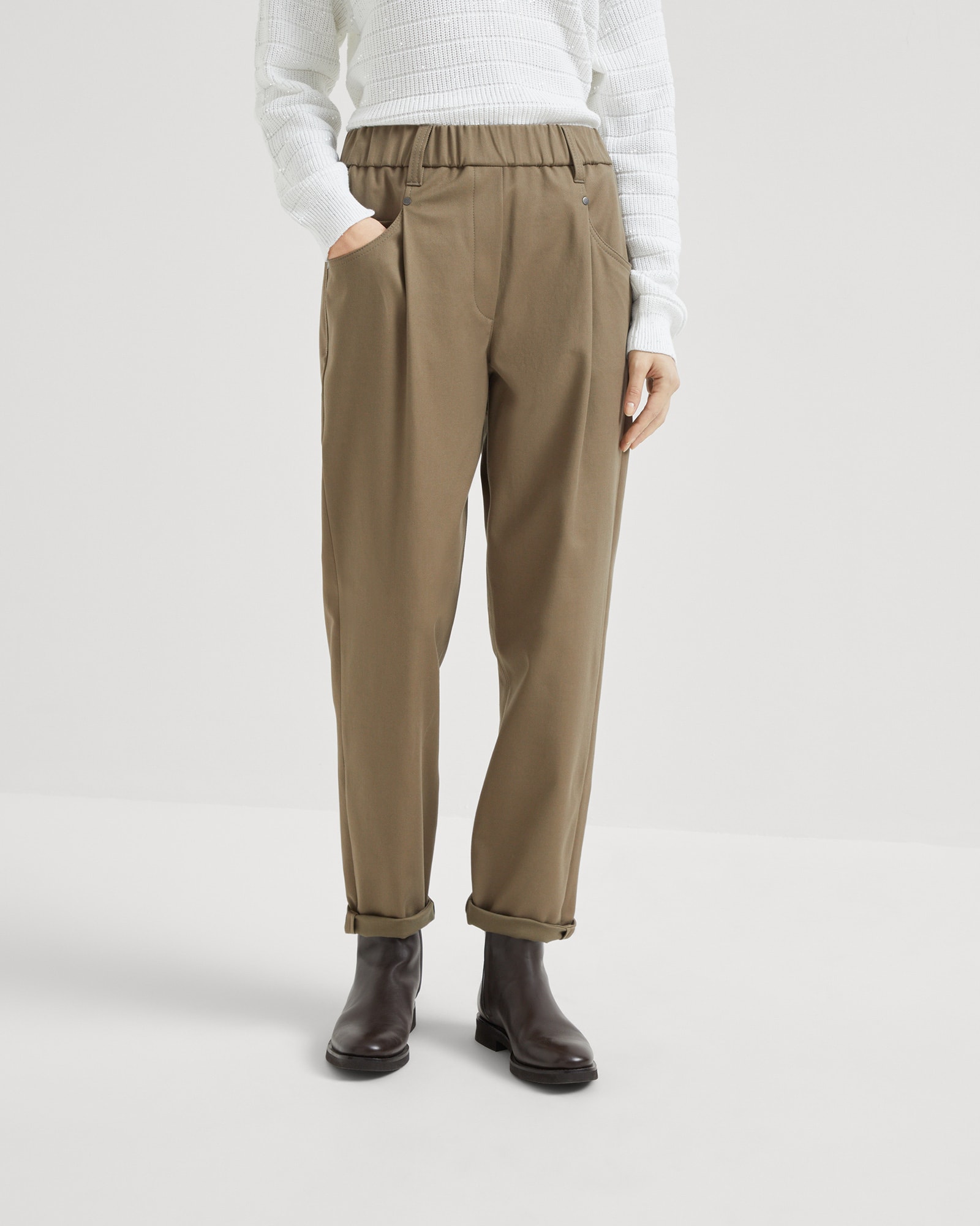 Baggy trousers Brown Woman - Brunello Cucinelli