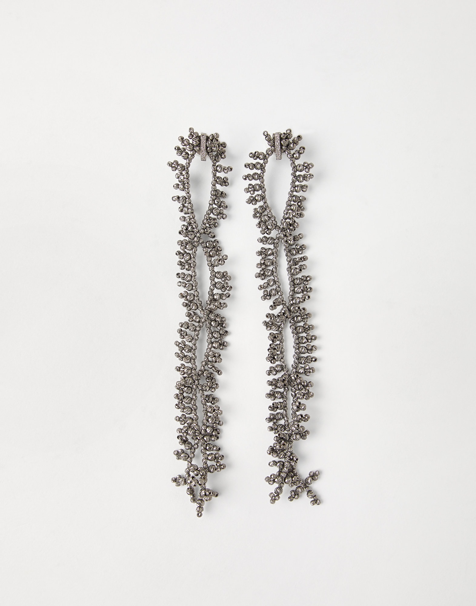 Knotted earrings Silver Woman - Brunello Cucinelli
