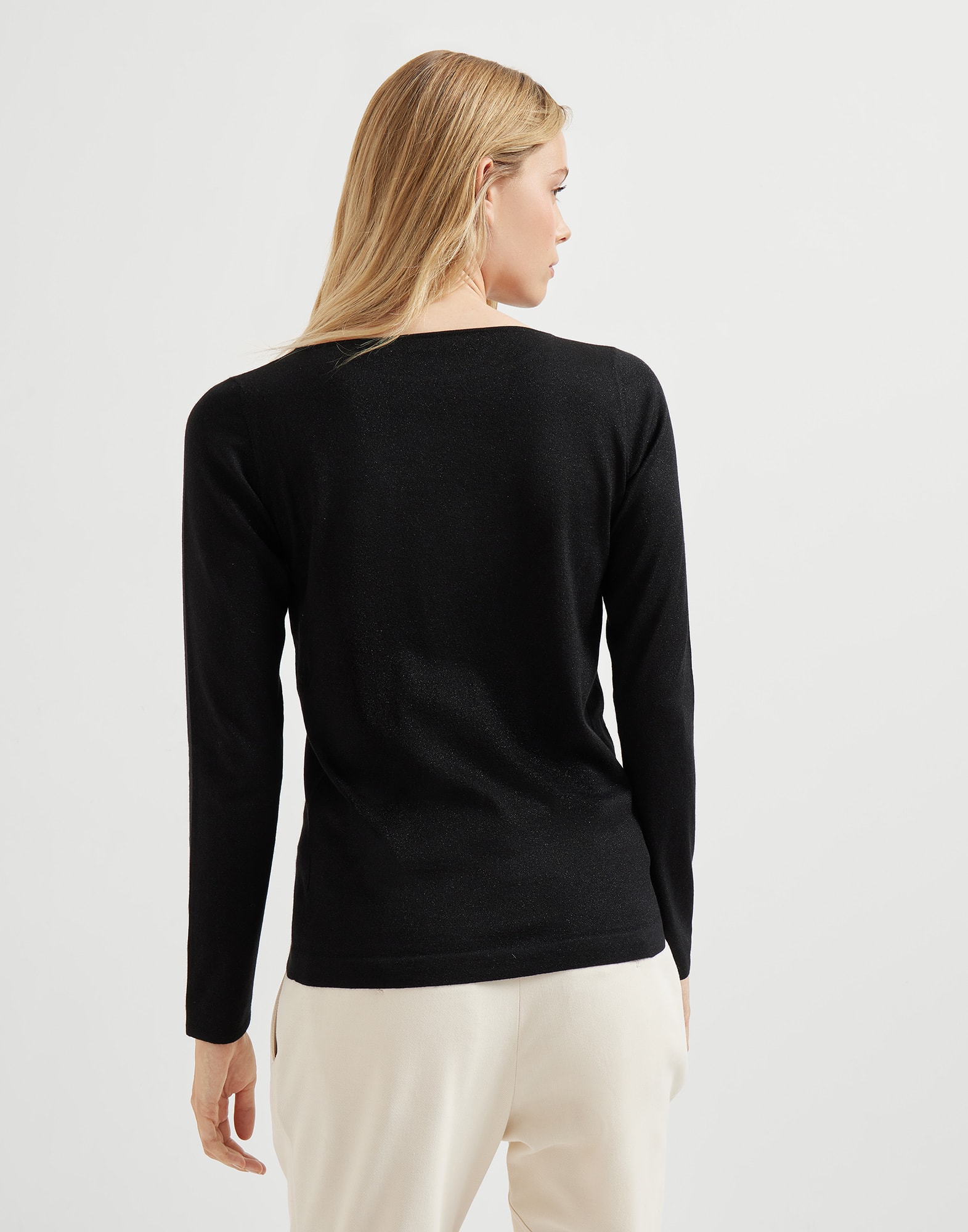 宽领口 - 背面视角 - 正面观看 - 全屏观看