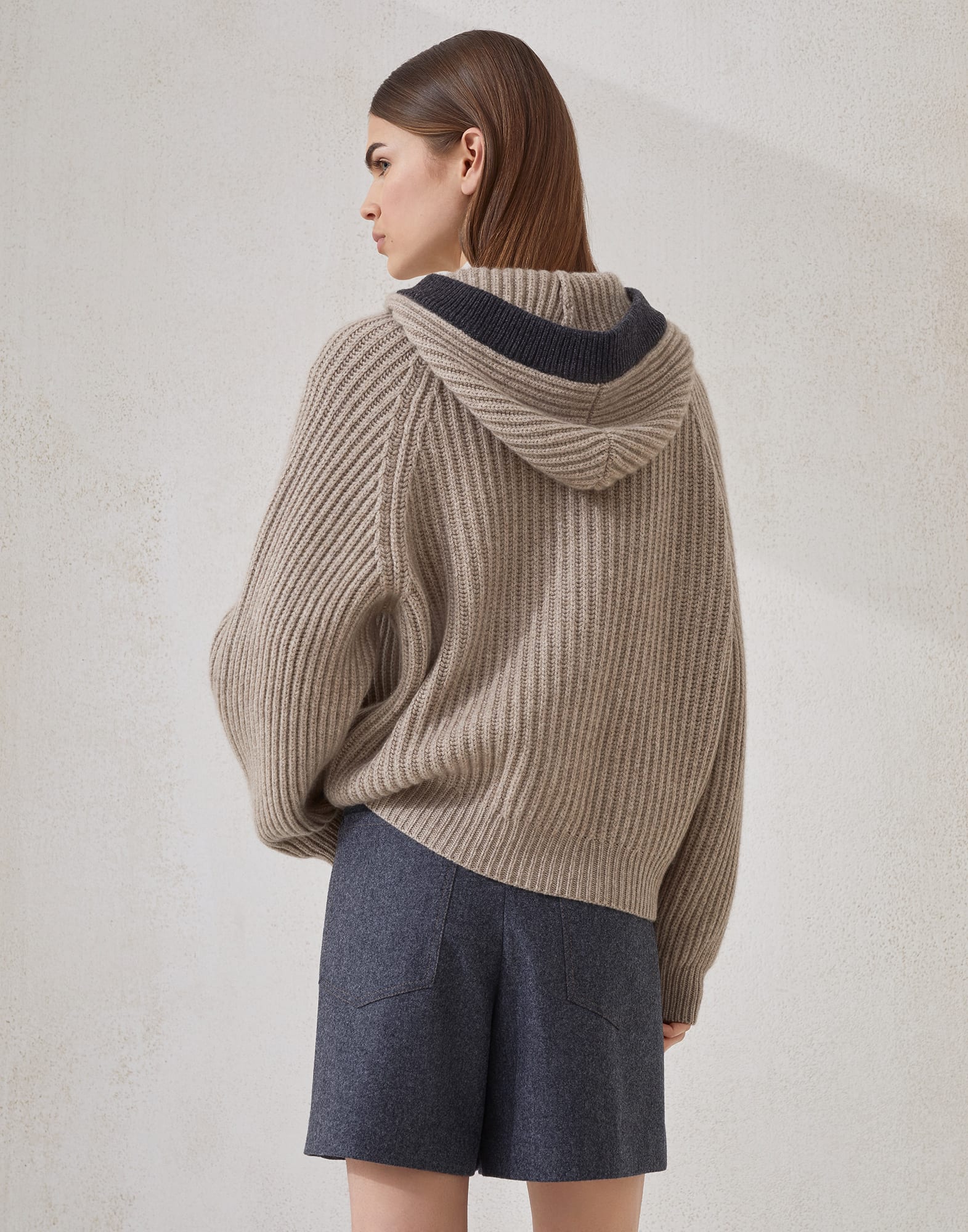 Button-front Cardigan - Back view - View Full Screen