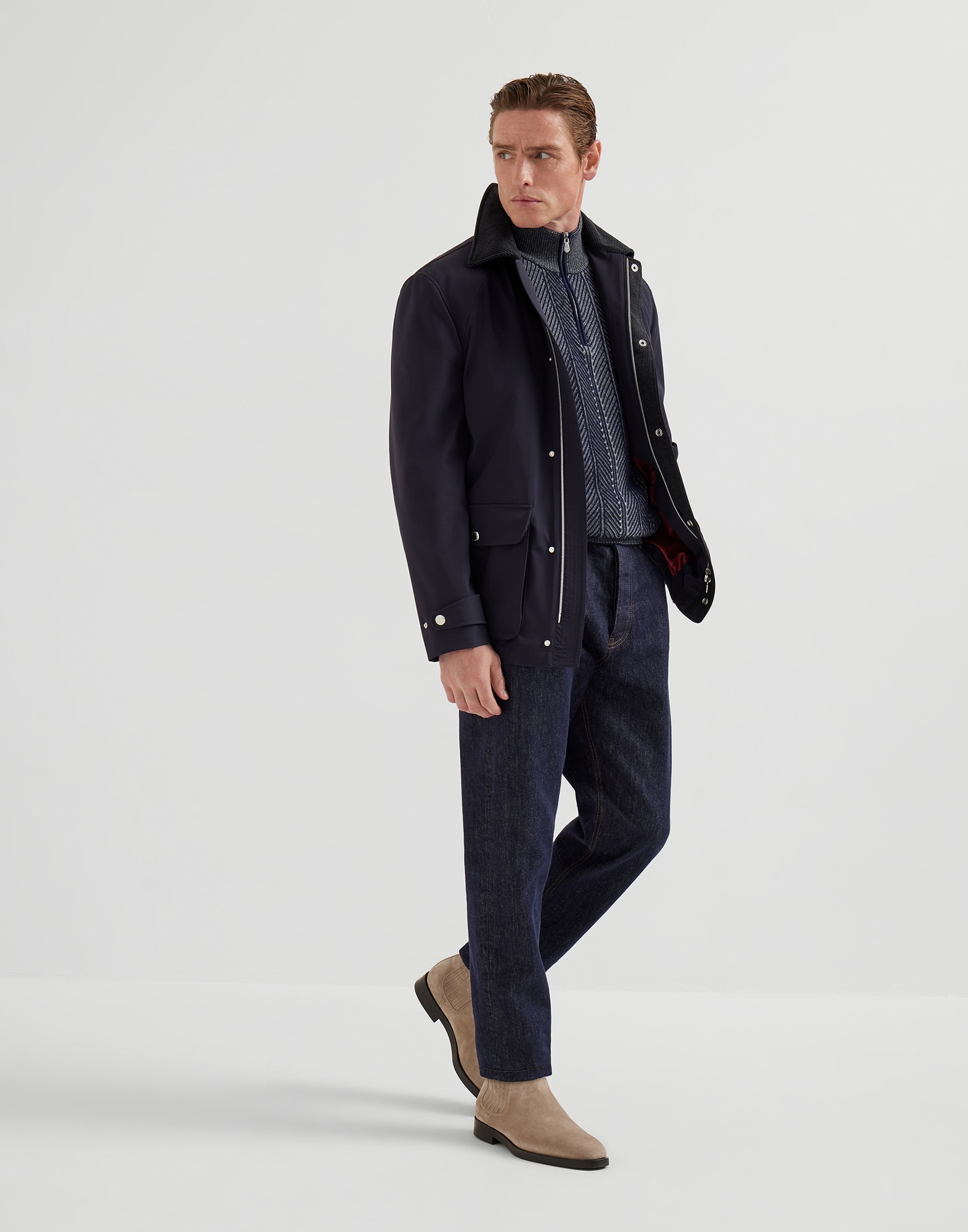 Zip Neck Sweater - Full look - View Full Screen