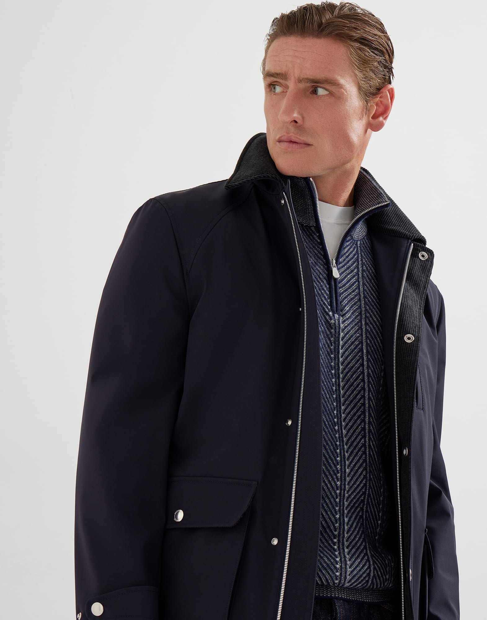 Zip Neck Sweater - Editorial view - View Full Screen