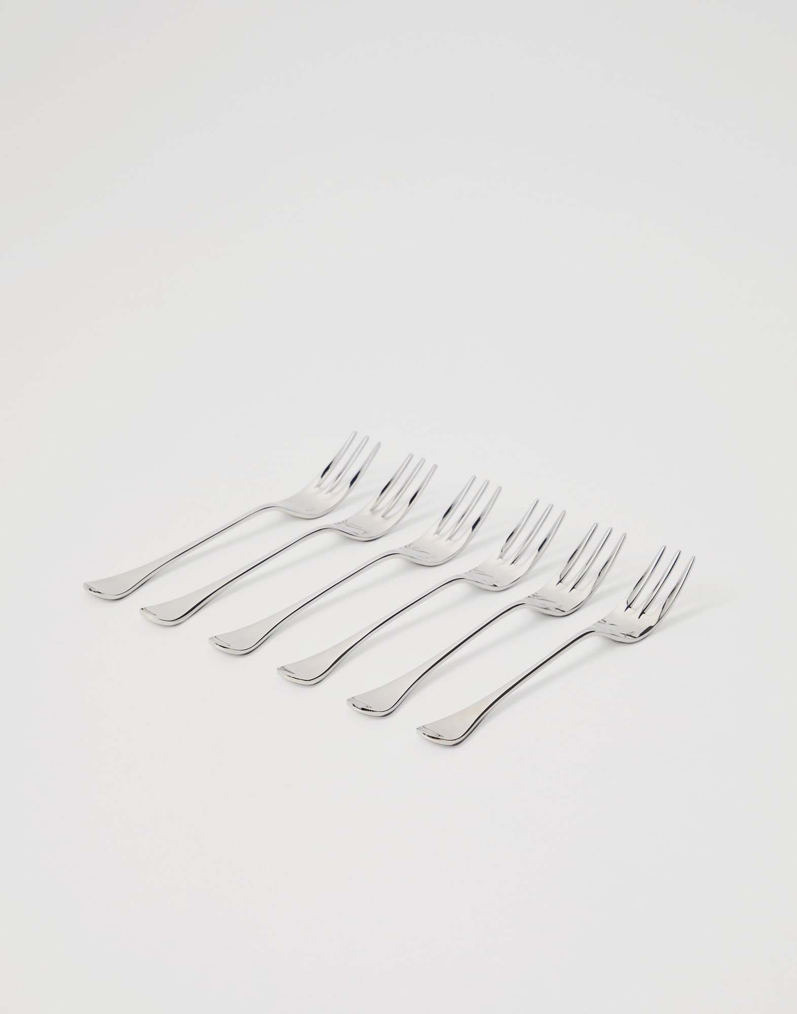 Silver-plated steel forks Light Grey Lifestyle - Brunello Cucinelli