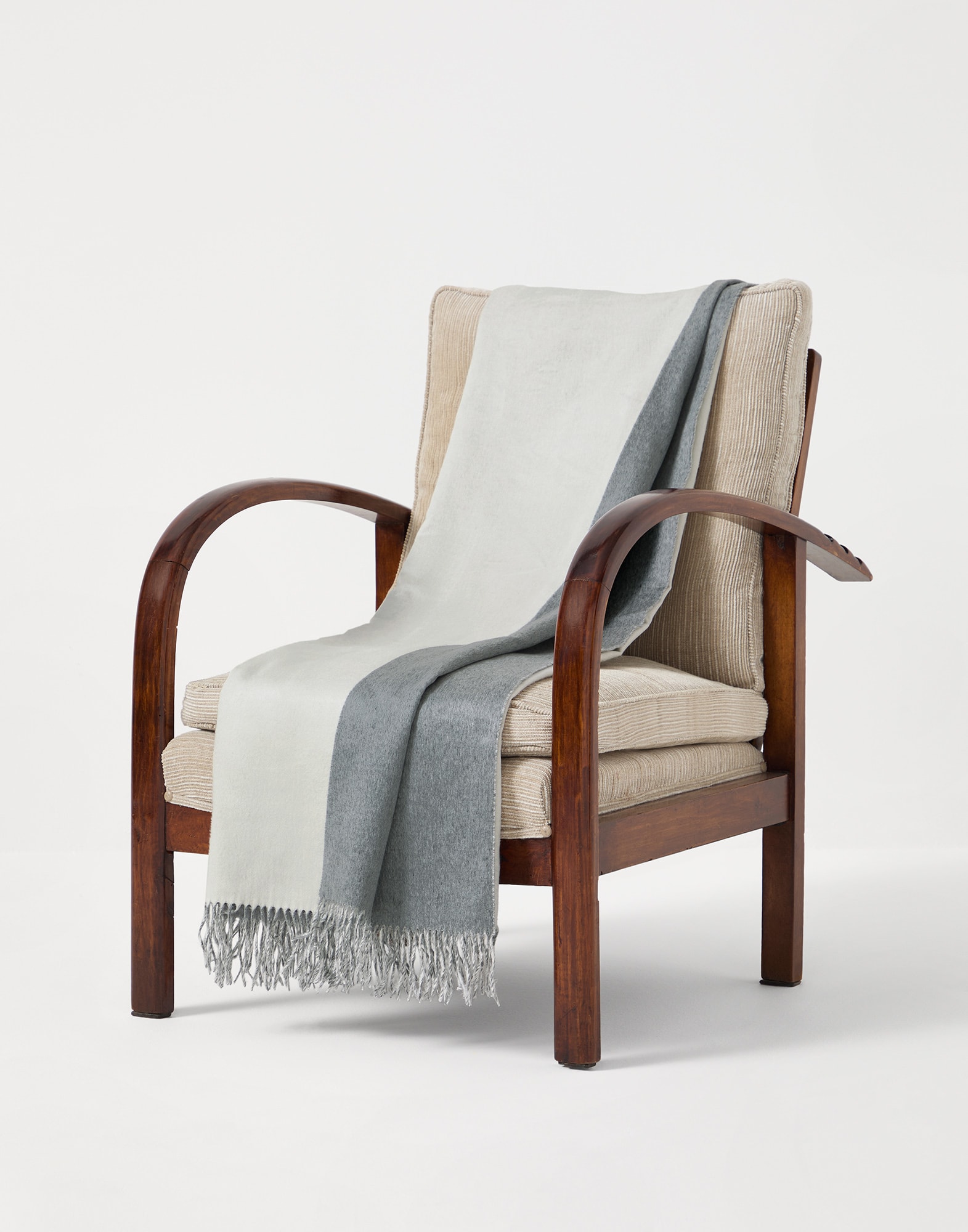 Silk double cloth throw