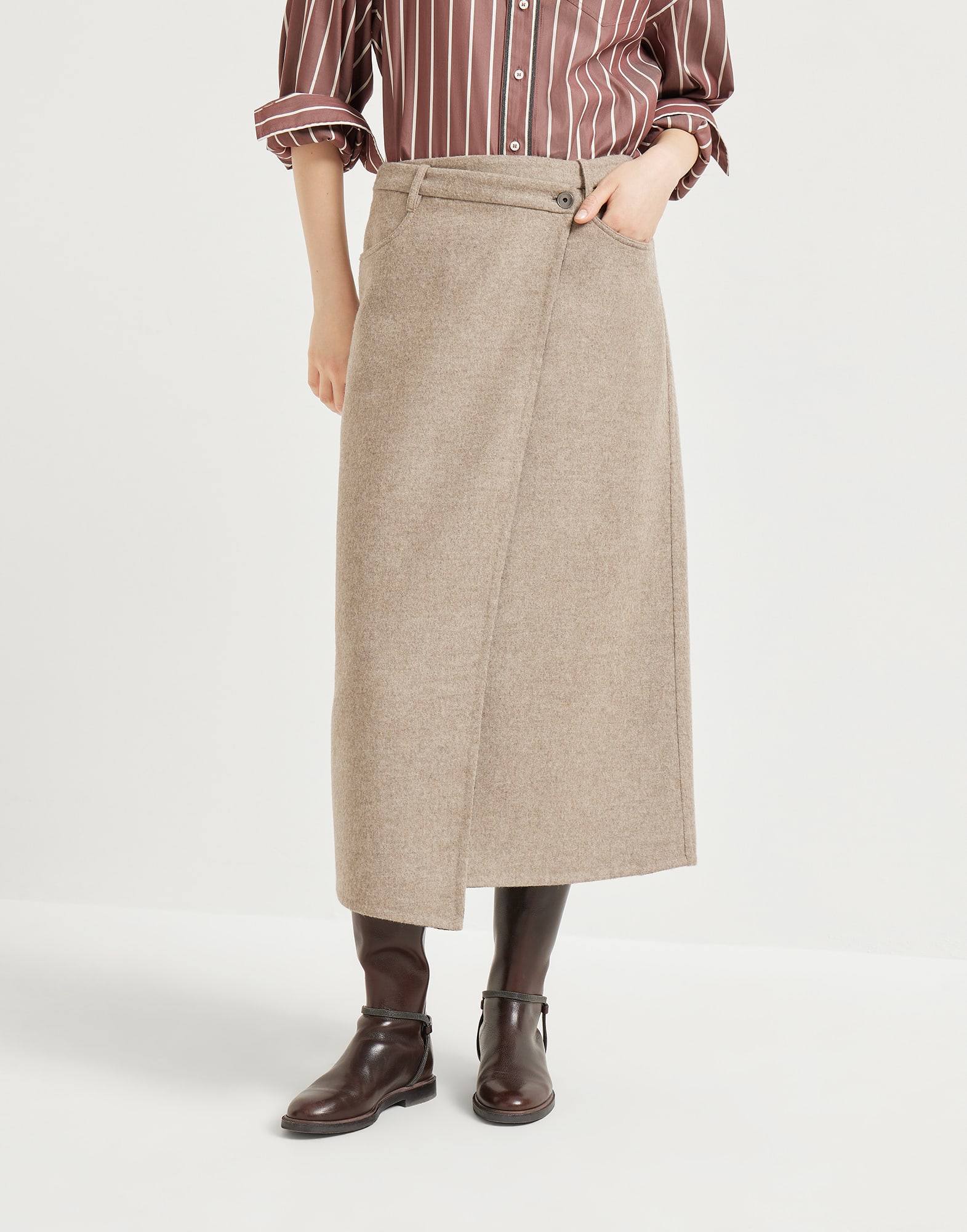 Hand-finished skirt Rope Woman - Brunello Cucinelli