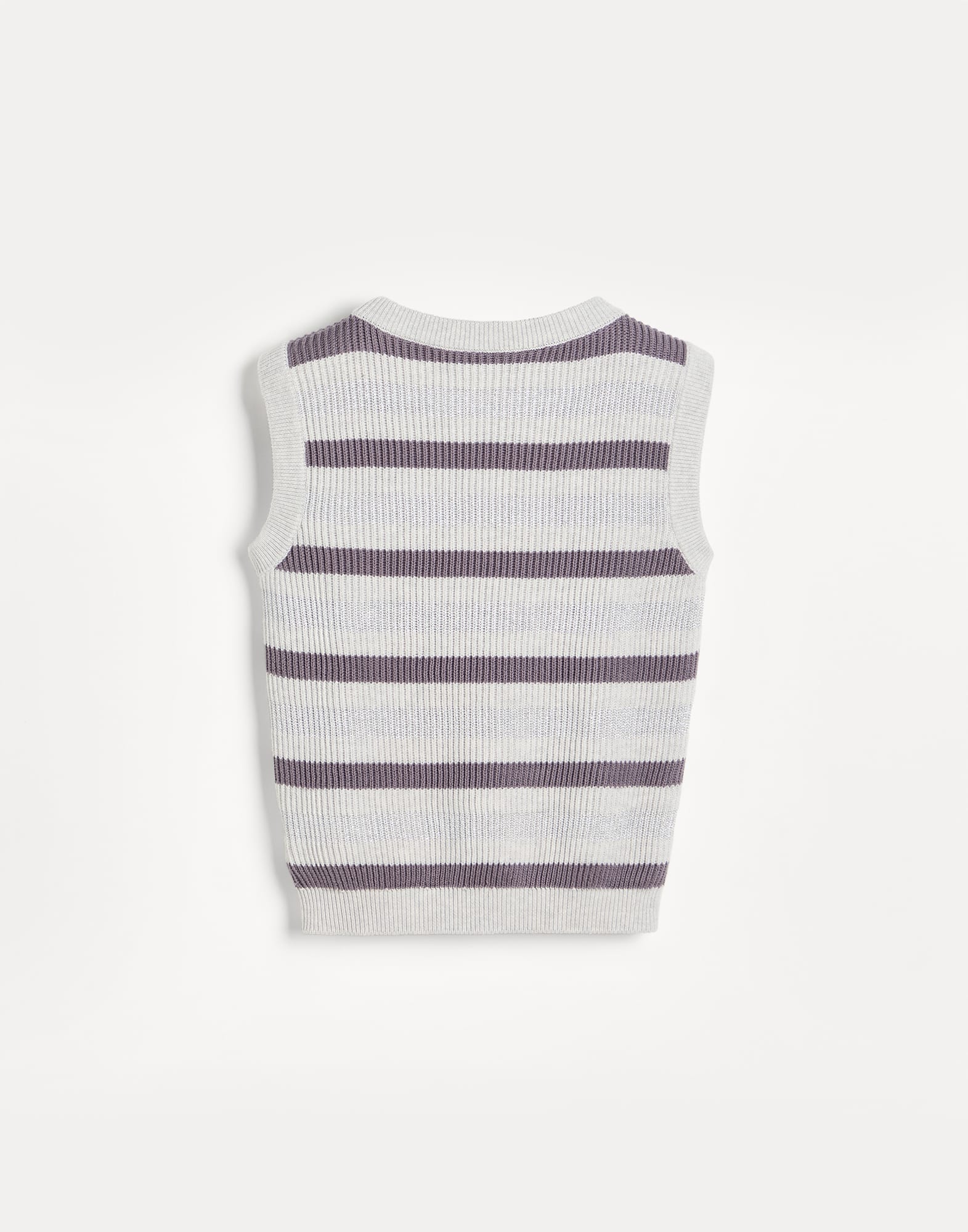 Джемпер с круглым вырезом - Вид сзади - Посмотреть во весь экран