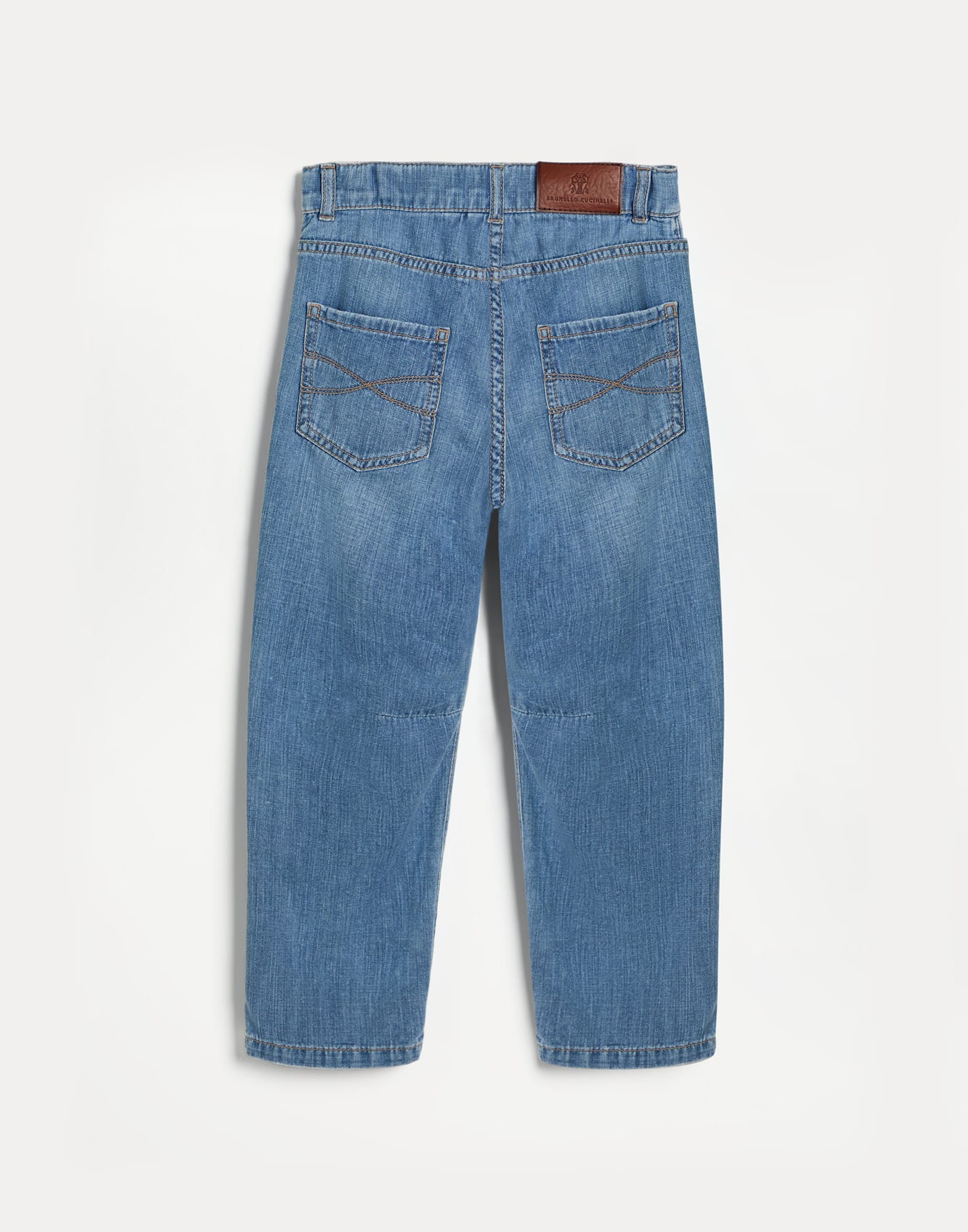 牛仔布长裤 - 背面视角 - 正面观看 - 全屏观看