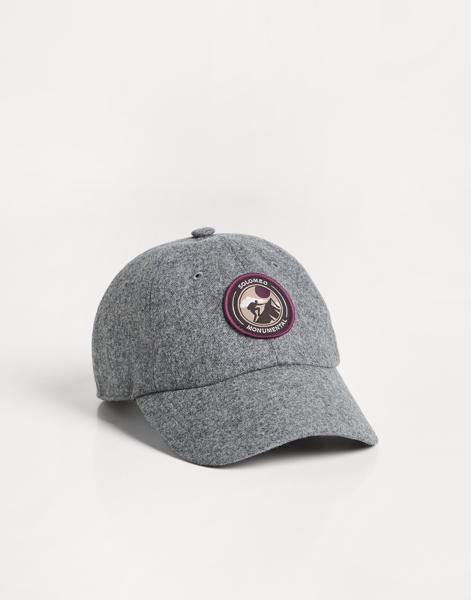Flannel baseball cap Grey Boys - Brunello Cucinelli