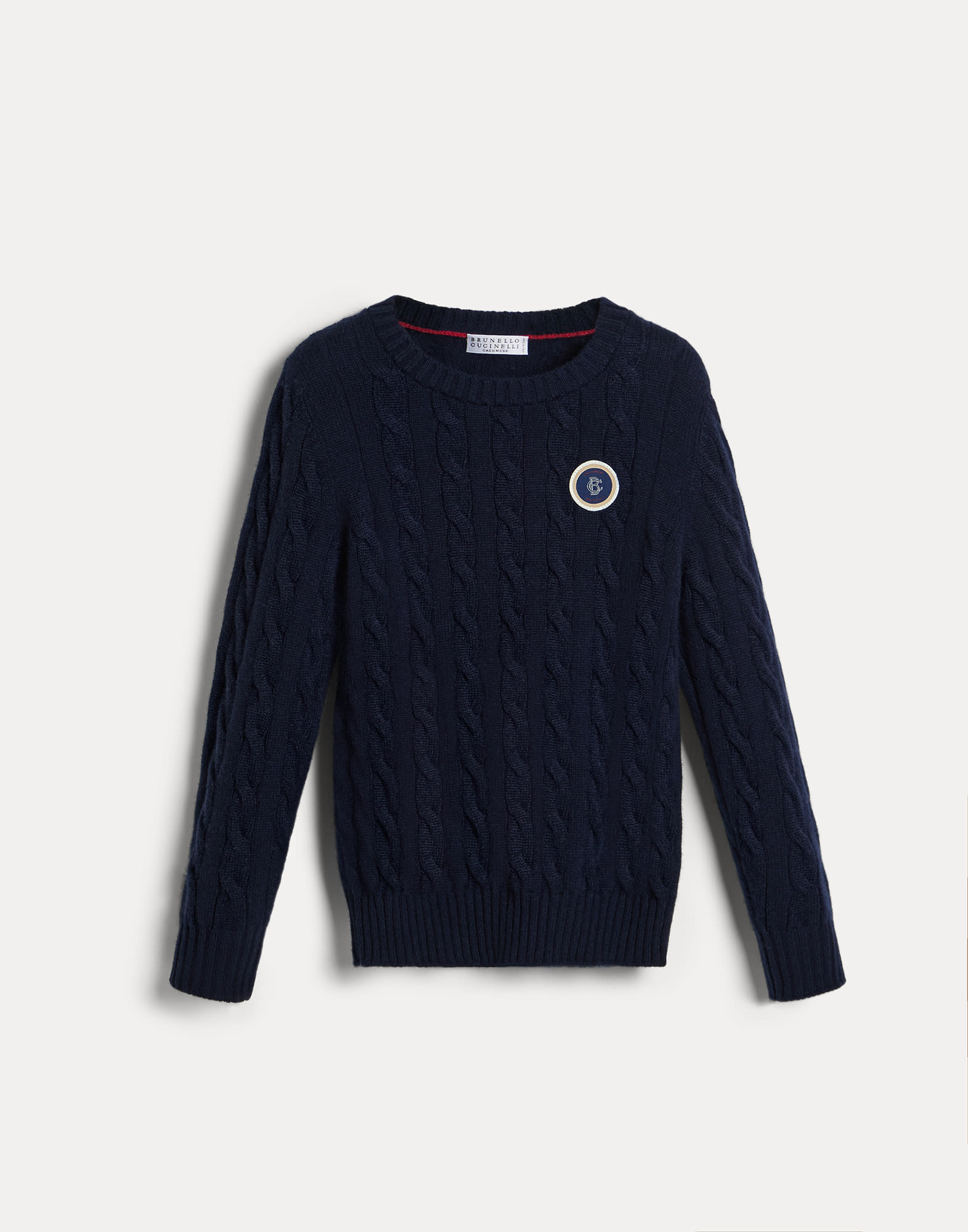 圆领针织衫 - 正面视角 - 正面观看 - 全屏观看