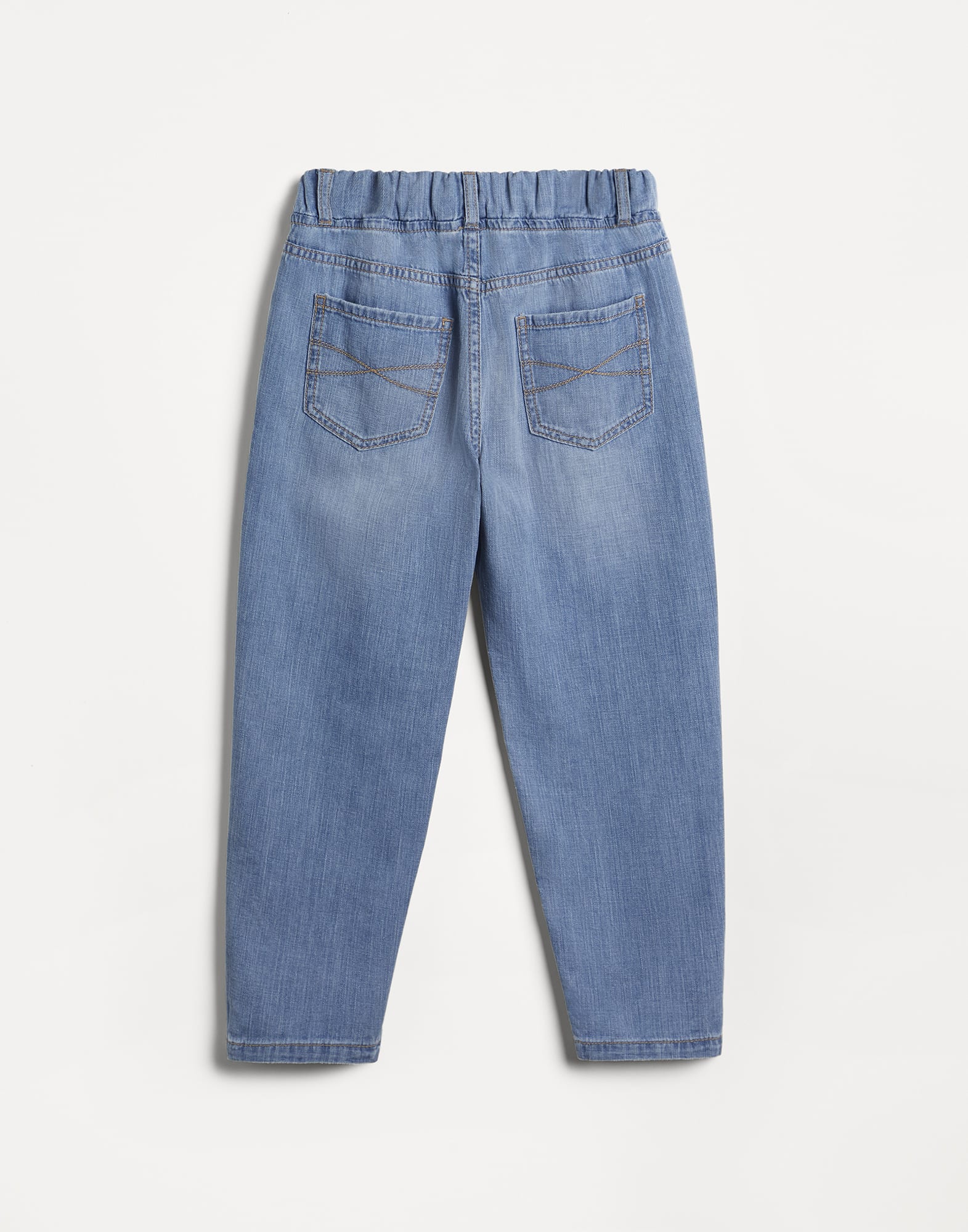 牛仔布长裤 - 背面视角 - 正面观看 - 全屏观看