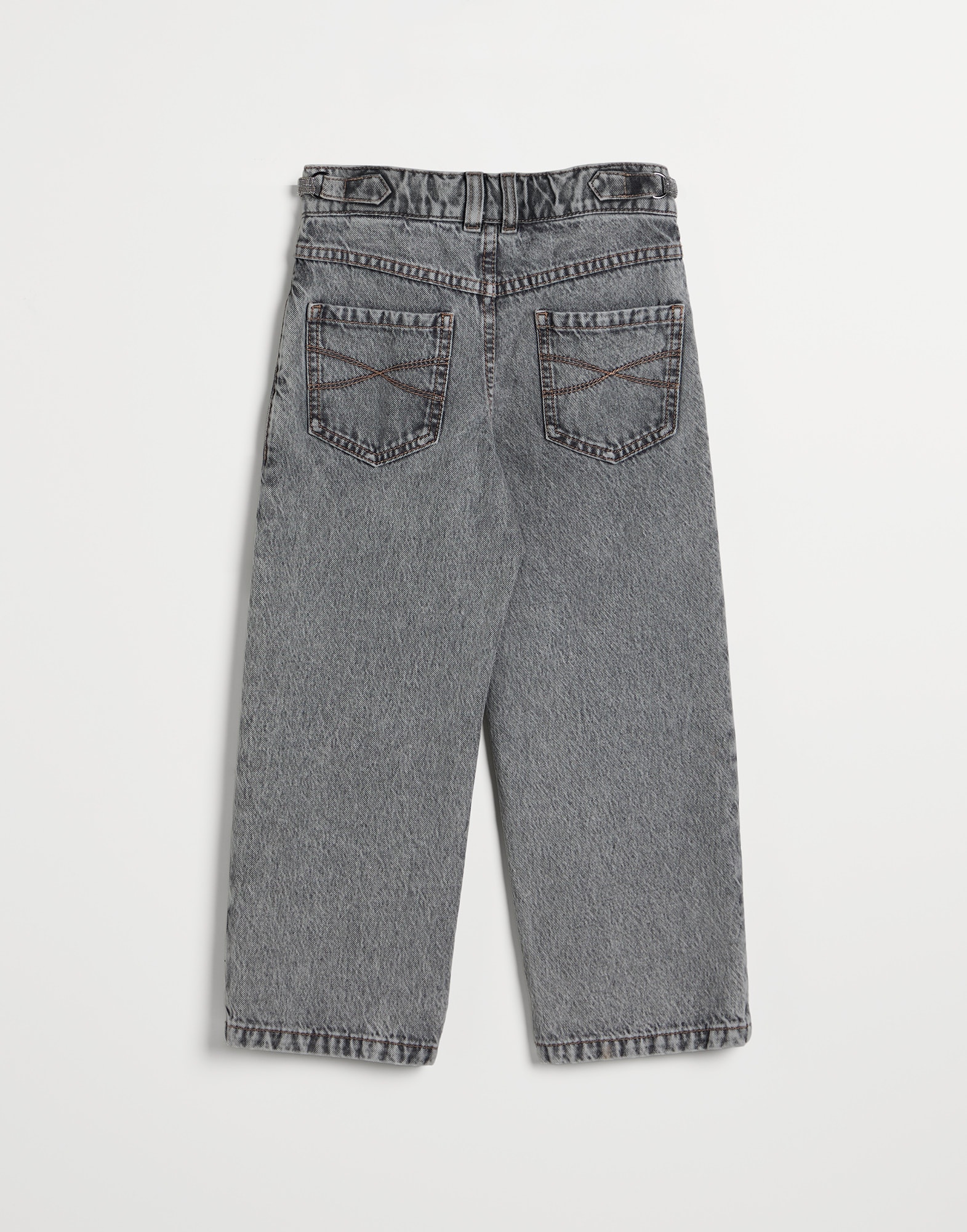 デニム トラウザーズ - 後ろ - 全画面表示