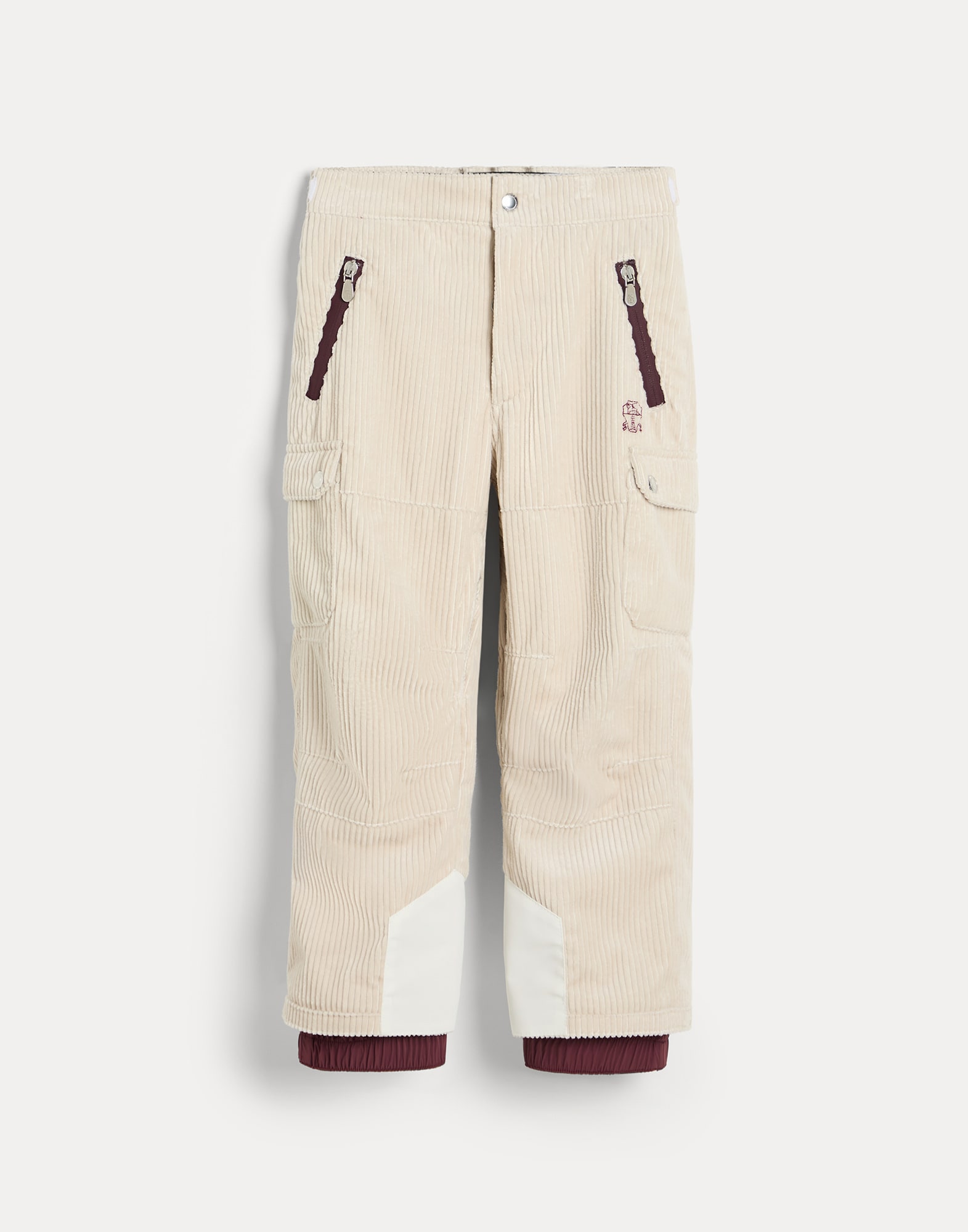 Pantalon Mountain avec garnissage Beige Clair Garçon - Brunello Cucinelli
