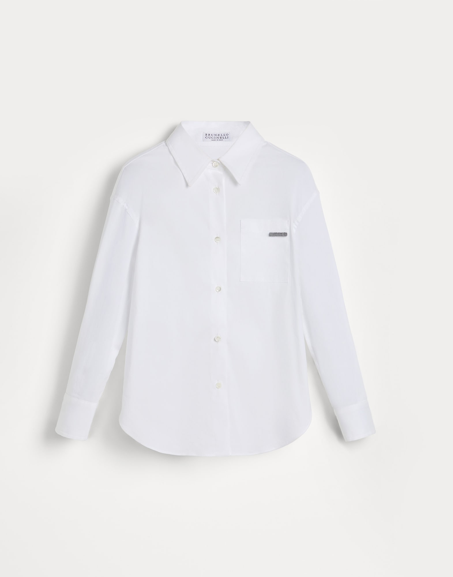 Рубашка из эластичного поплина