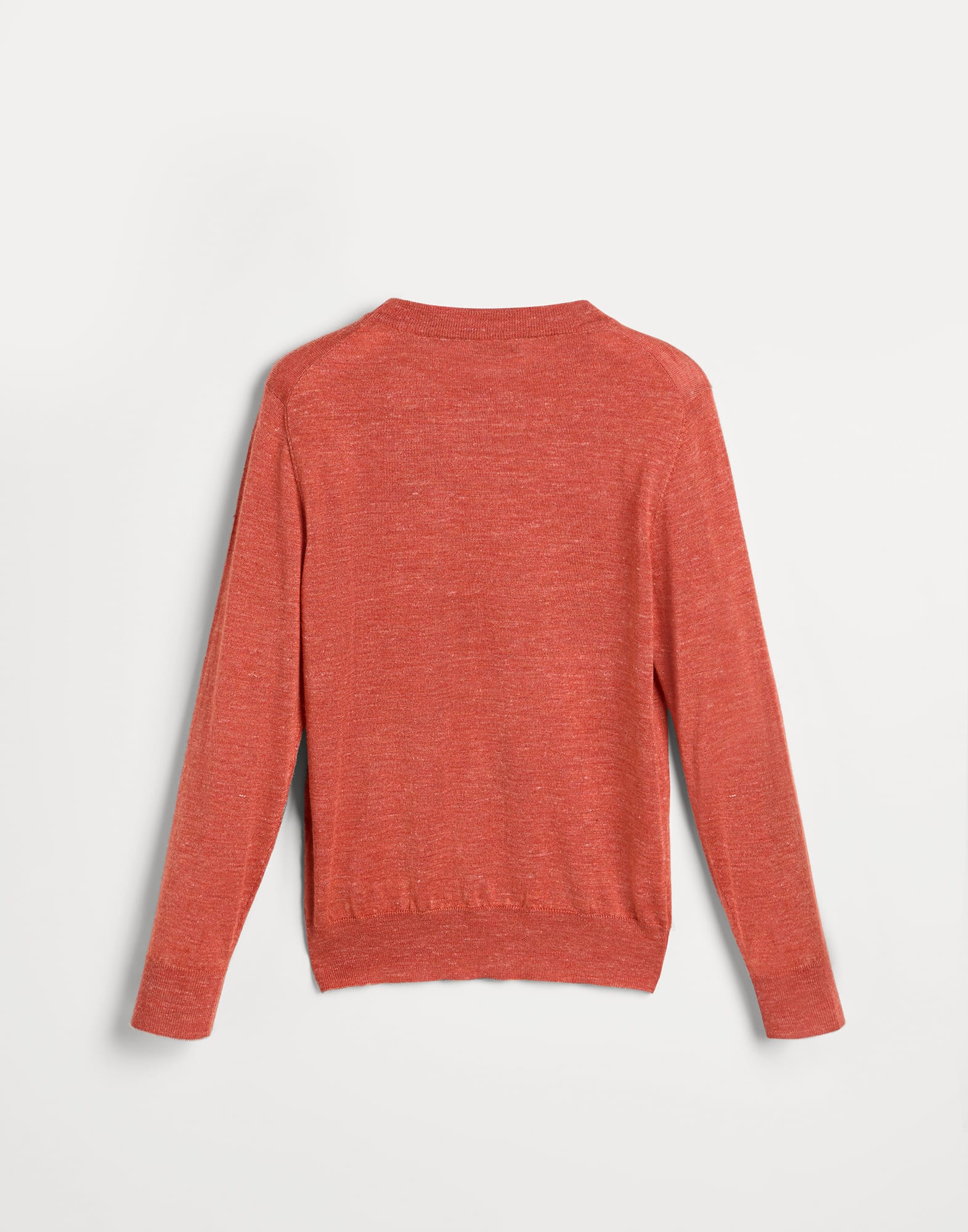 圆领针织衫 - 背面视角 - 正面观看 - 全屏观看