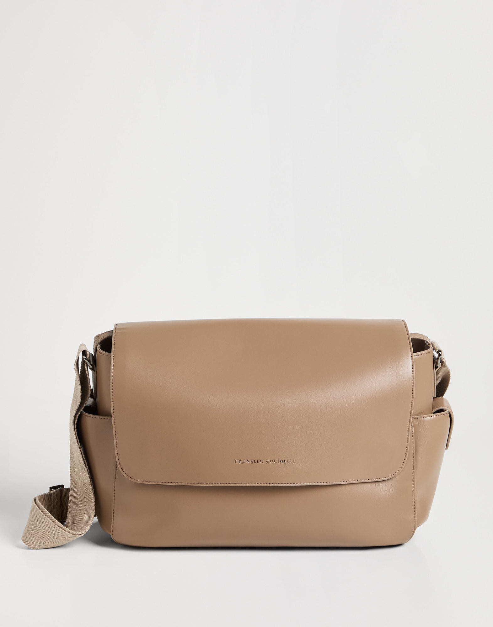 Baby Bernie diaper bag Light Brown Baby - Brunello Cucinelli