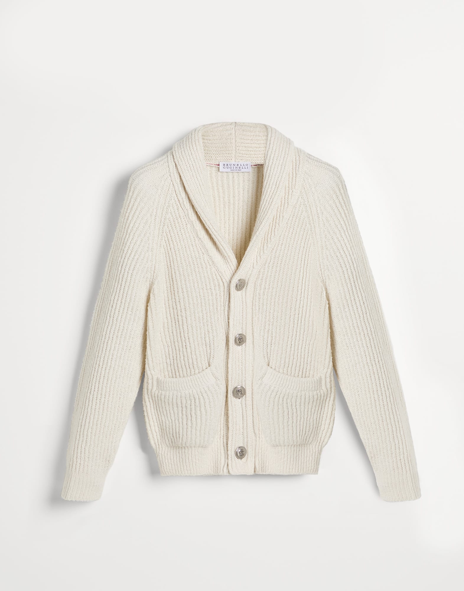 Malfilé cotton cardigan for Boys in Panama | Brunello Cucinelli Malfilé cotton cardigan for Boys in Panama | Brunello Cucinelli