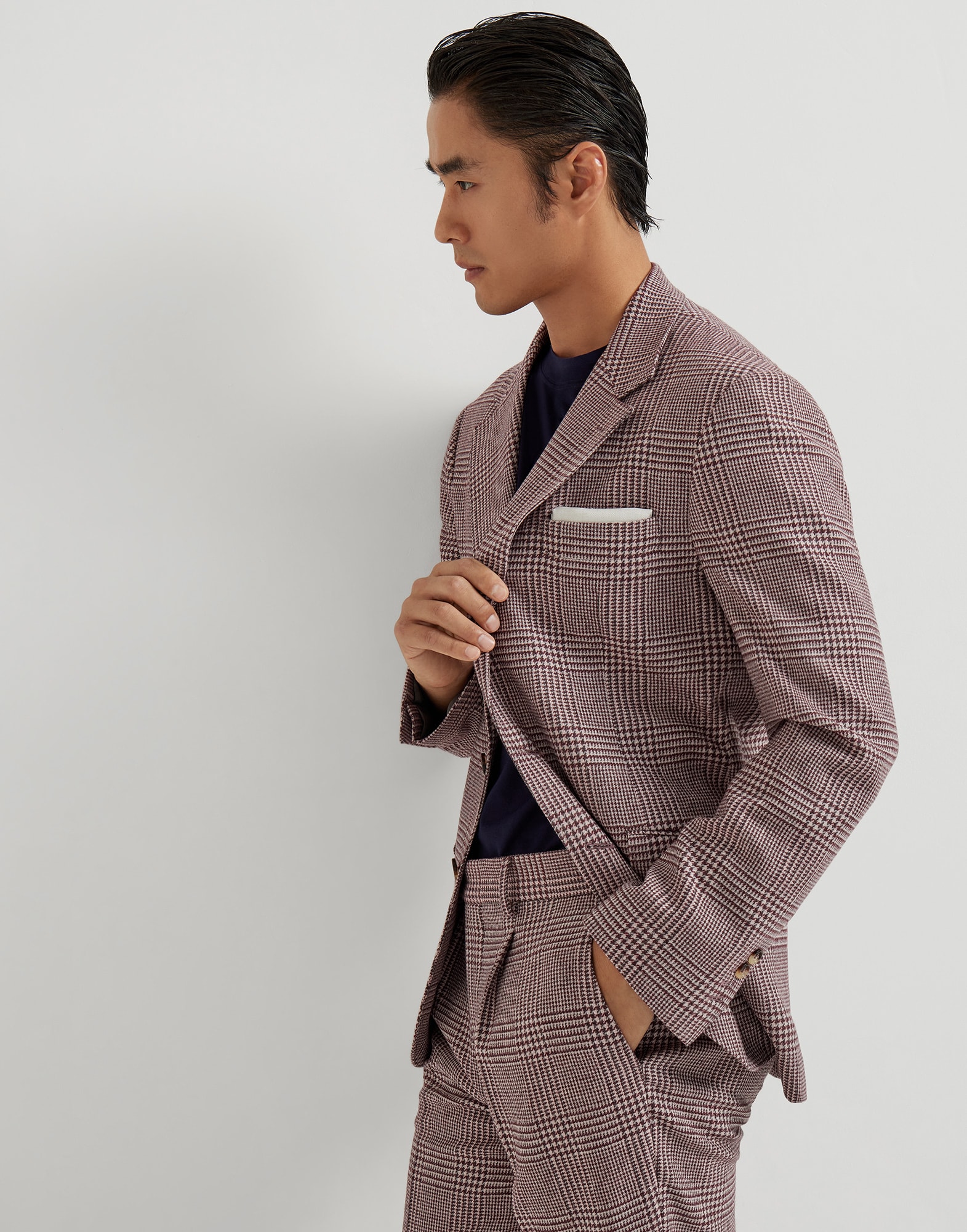 单排扣夹克 - 小编视角 - 正面观看 - 全屏观看