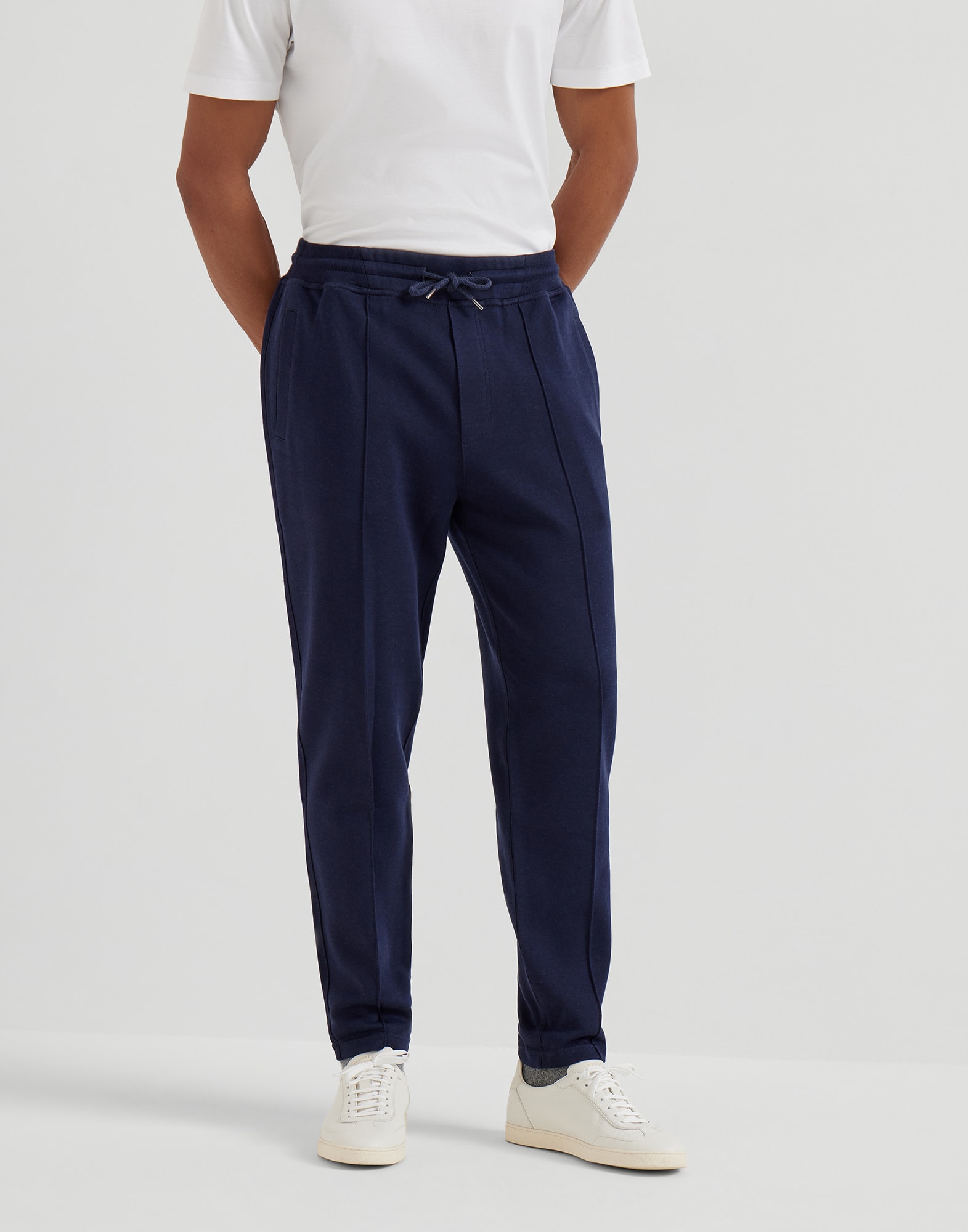 Trousers with crête Cobalt Man -
                        Brunello Cucinelli 