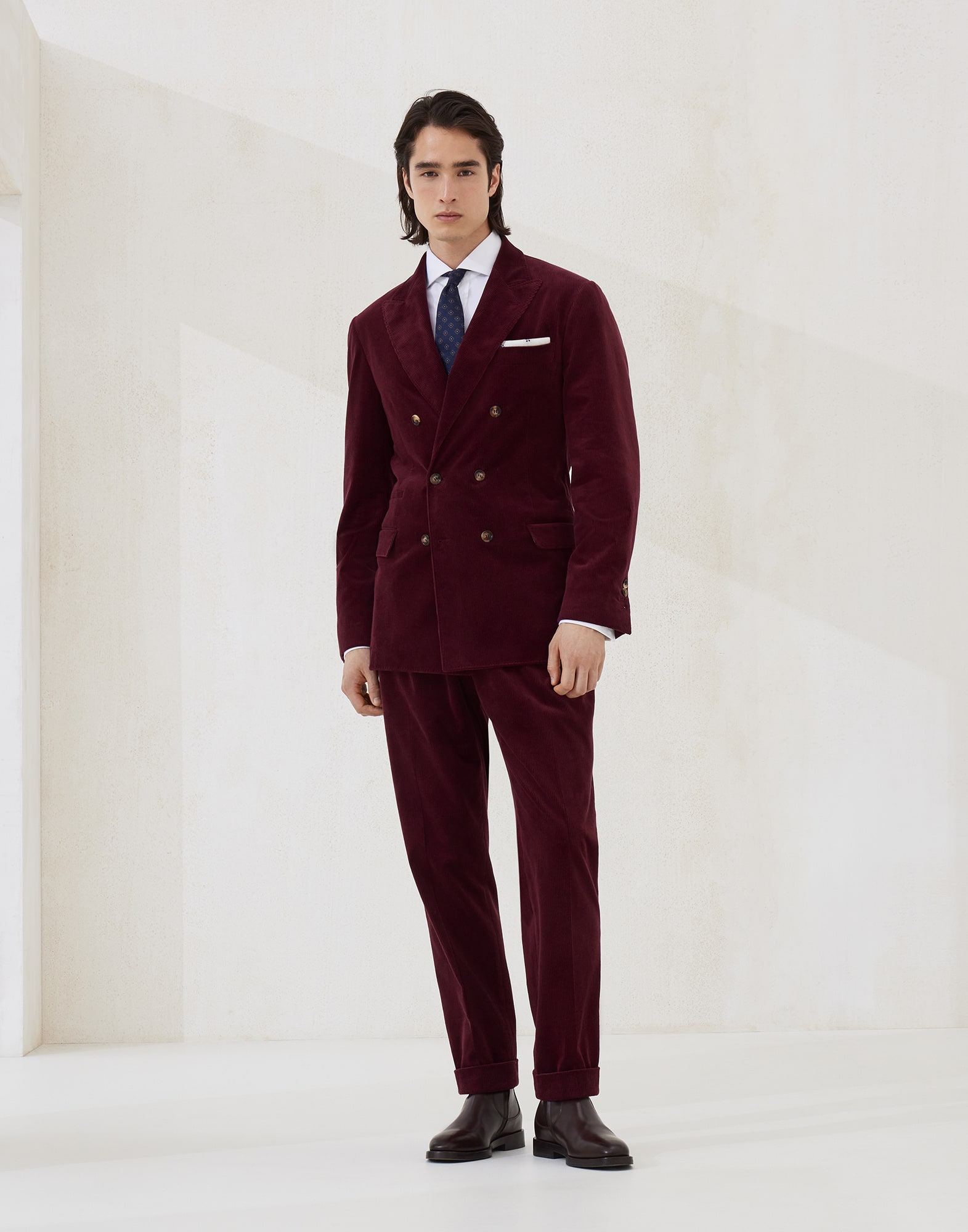 基本版型衬衫 - 全身视角 - 正面观看 - 全屏观看