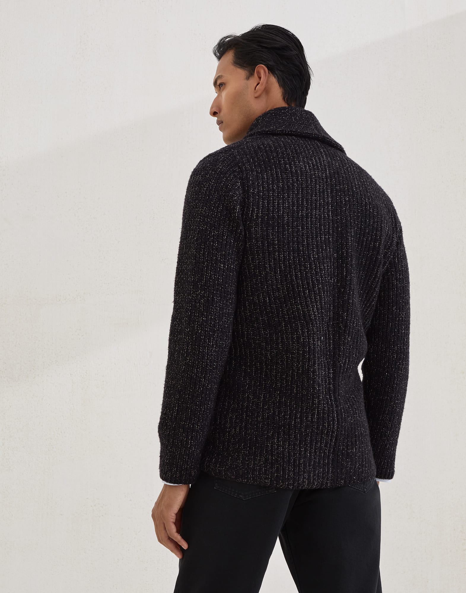 Button-front Cardigan - Back view - View Full Screen