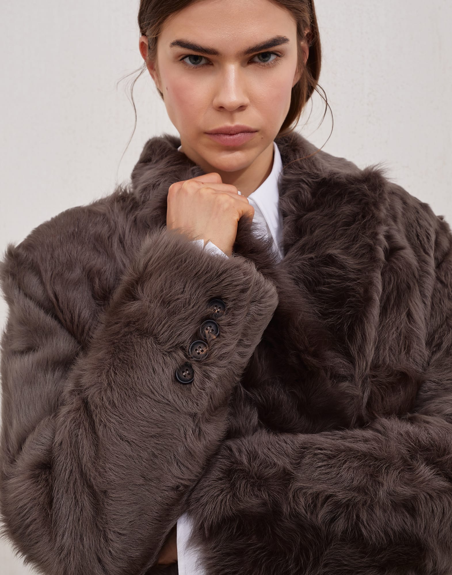 皮革 - 细节视角 - 正面观看 - 全屏观看