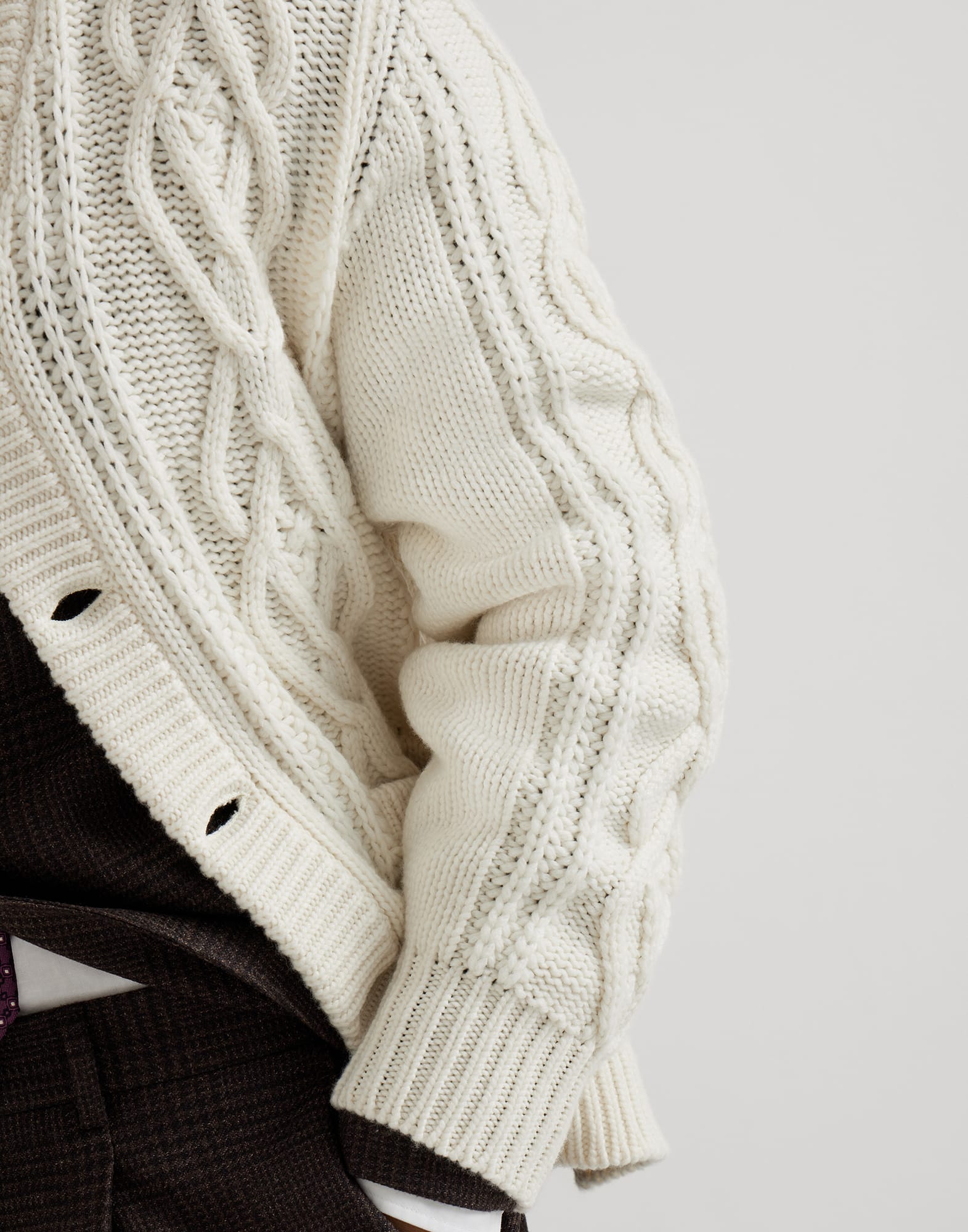 Button-front Cardigan - Detail view - View Full Screen